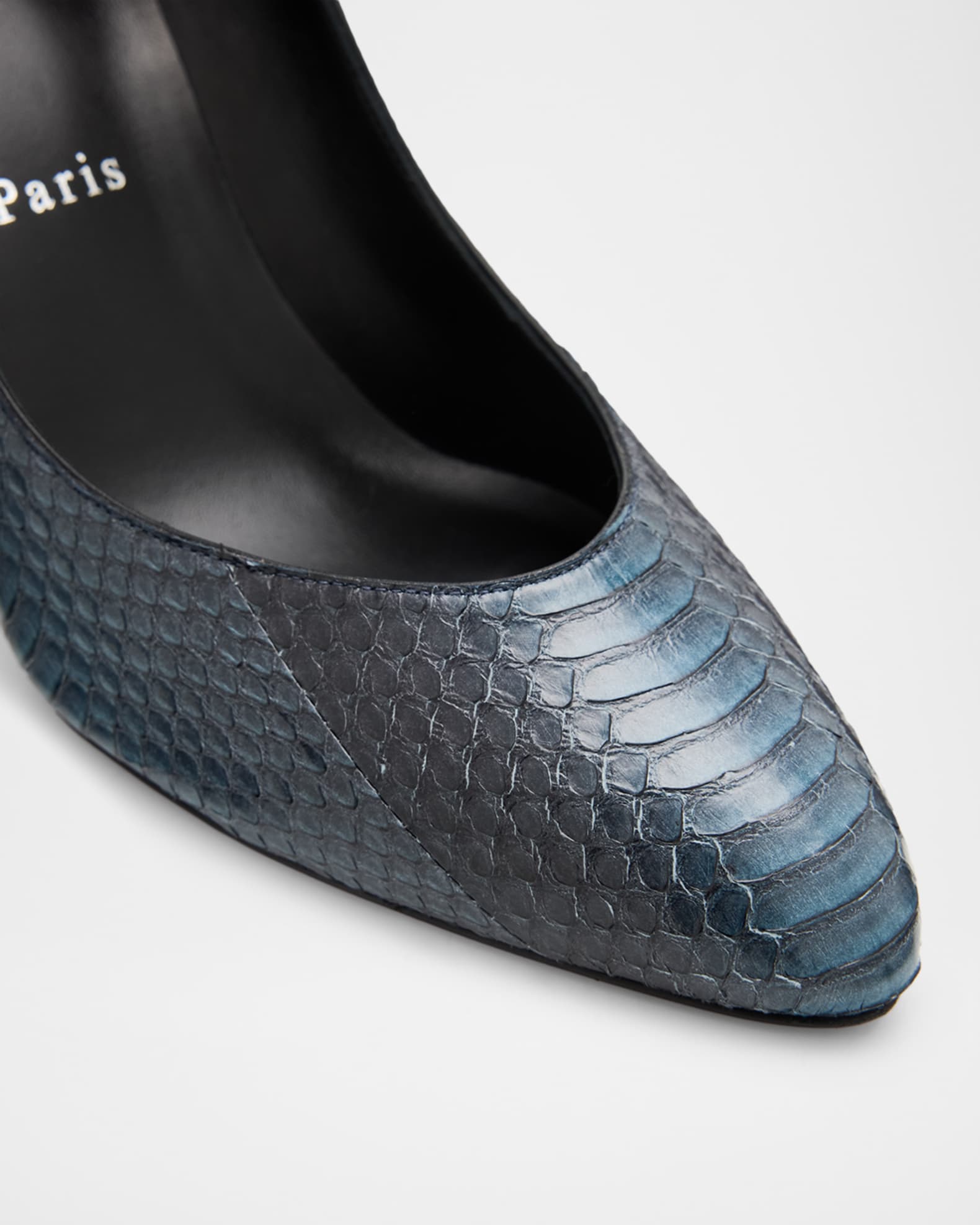 Christian Louboutin 85mm Fannylove Watersnake Pumps | Neiman Marcus