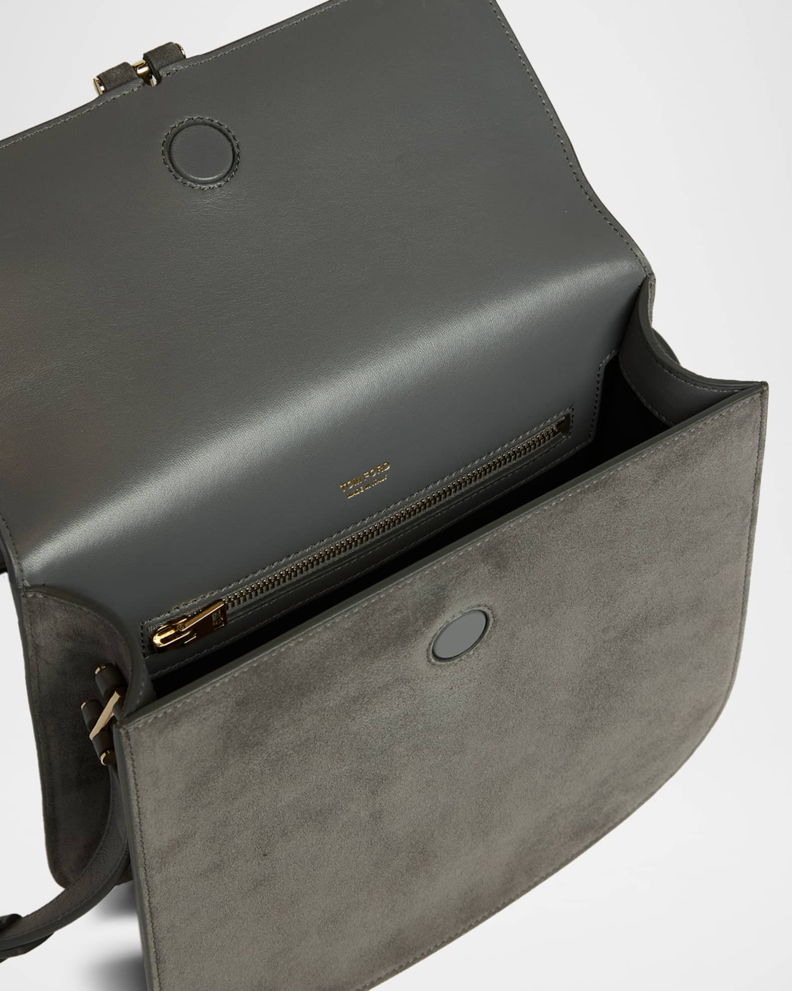 TOM FORD Tara Medium Crossbody Bag in Suede | Neiman Marcus