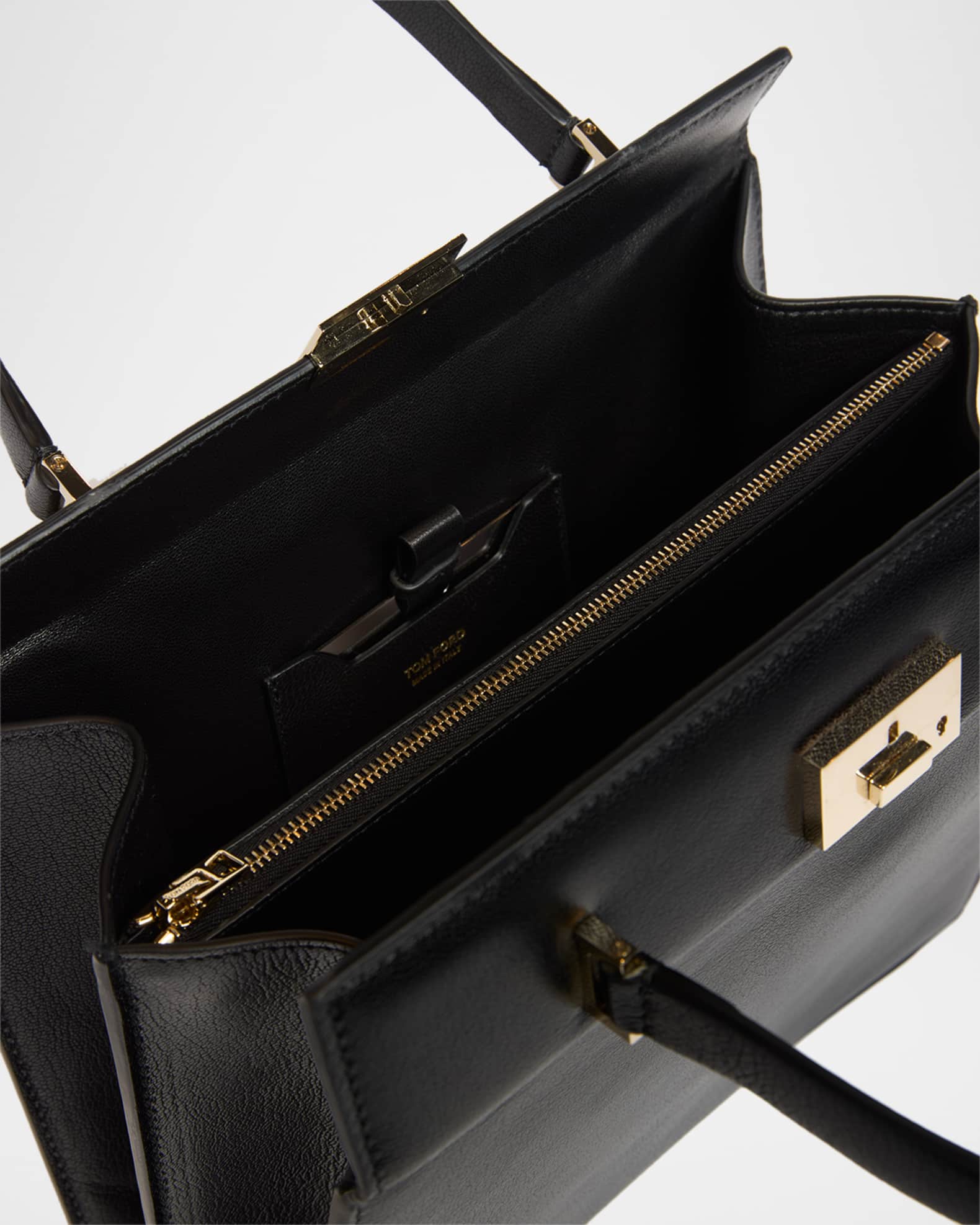 TOM FORD Jean Top-Handle Bag in Supple Grain Leather | Neiman Marcus
