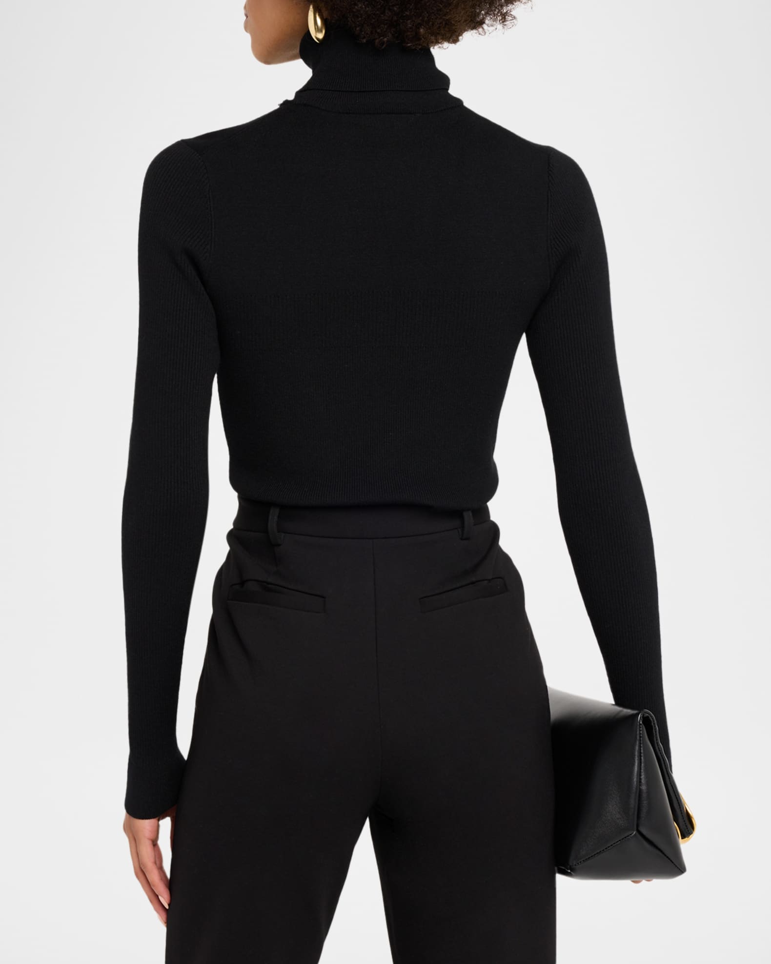 Toccin Valeria Rib-Knit Turtleneck Top | Neiman Marcus