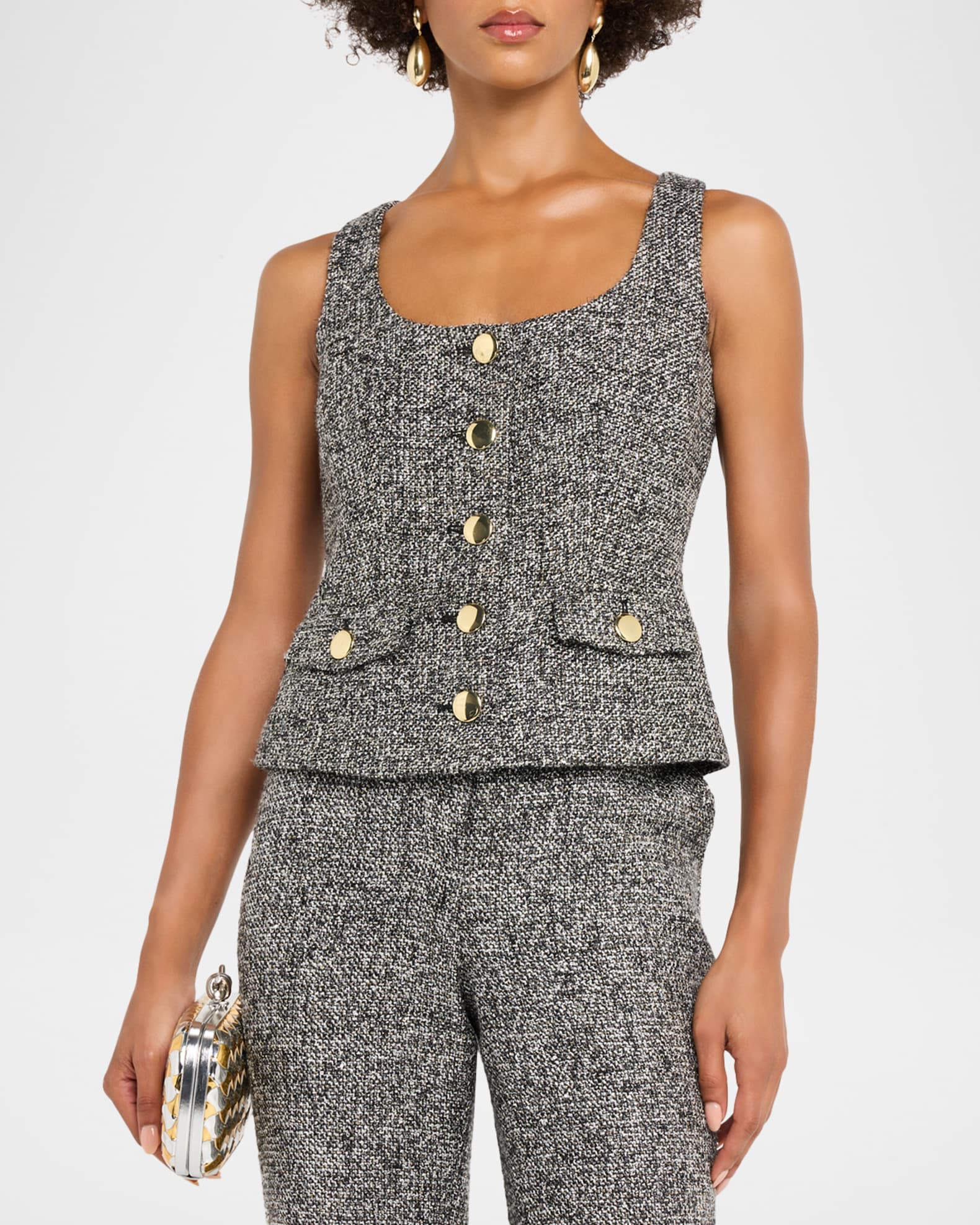 Toccin Georgia Tweed Vest Top | Neiman Marcus