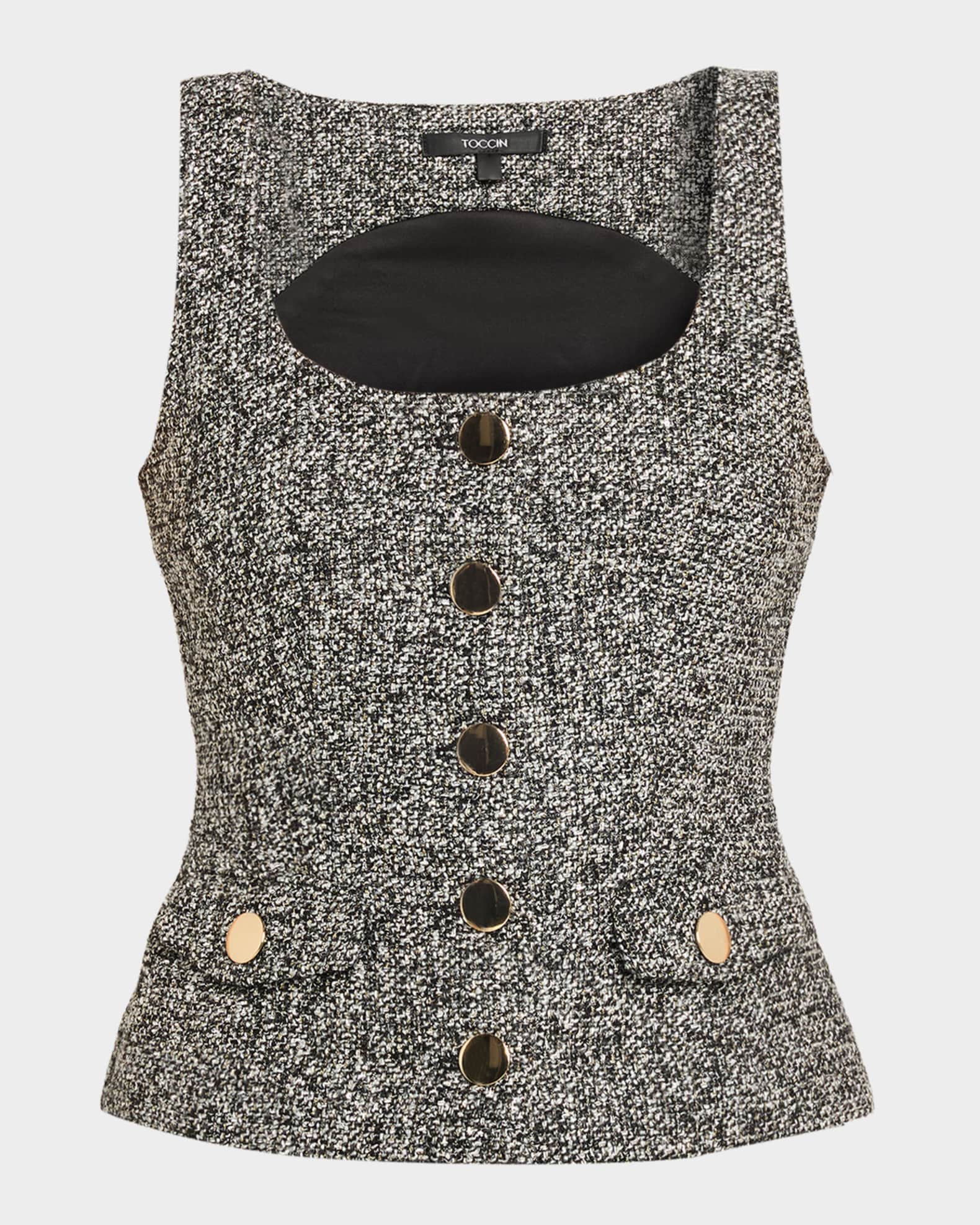 Toccin Georgia Tweed Vest Top | Neiman Marcus