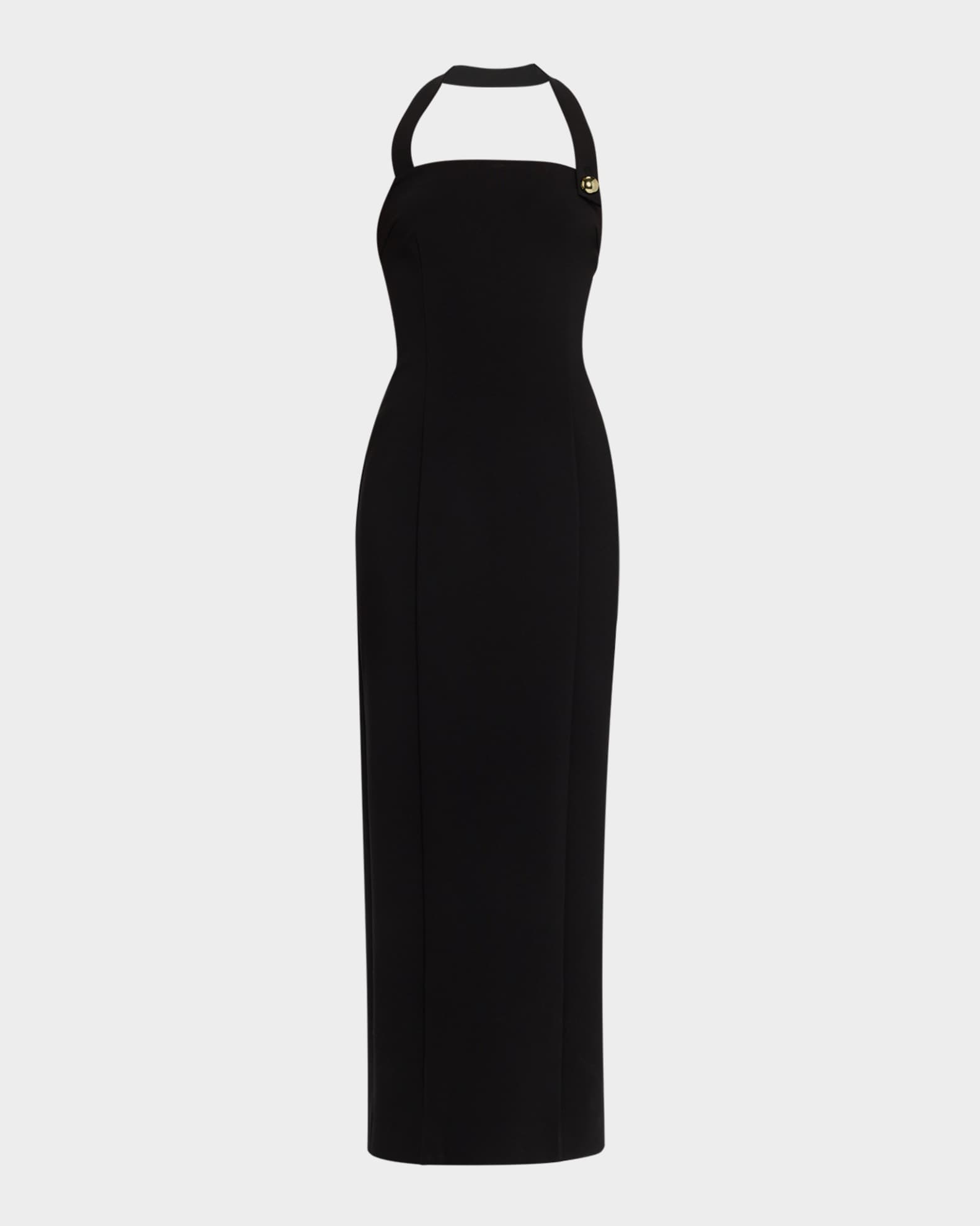 Toccin Davina Sculpted Halter Midi Dress