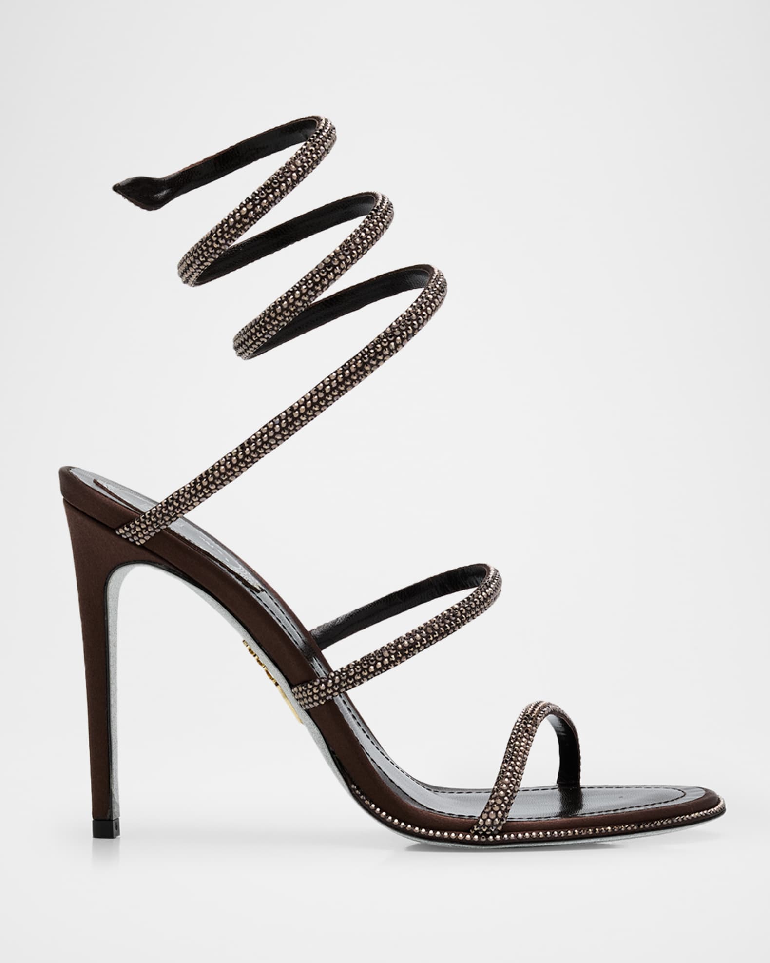 RENE CAOVLLA スネークサンダル Rene Caovilla Mirror Snake-Wrap Stiletto Sandals - Bergdorf Goodman