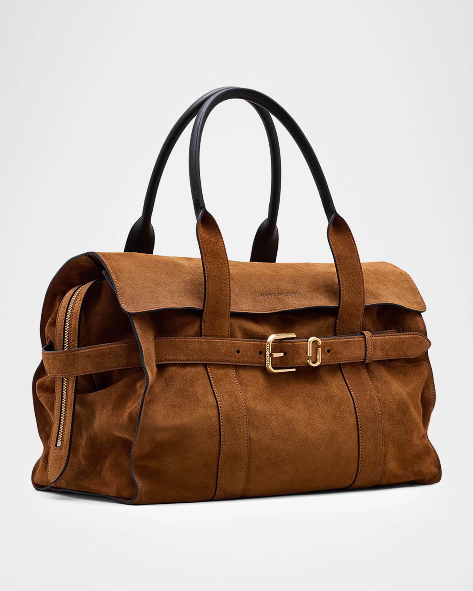 Marc Jacobs The Dakota Belted Suede Tote Bag | Neiman Marcus