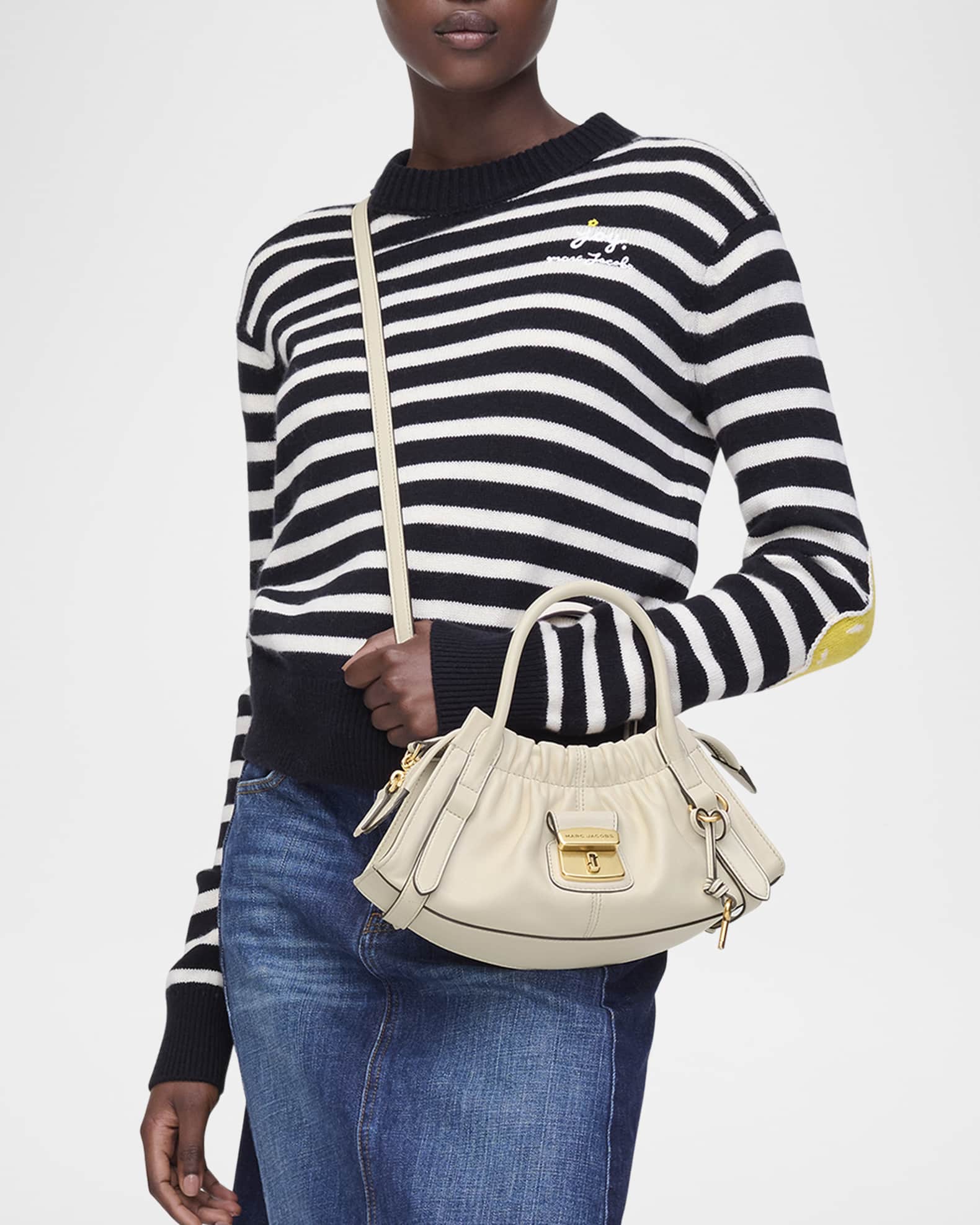 The Small Christina Leather Satchel Bag 1