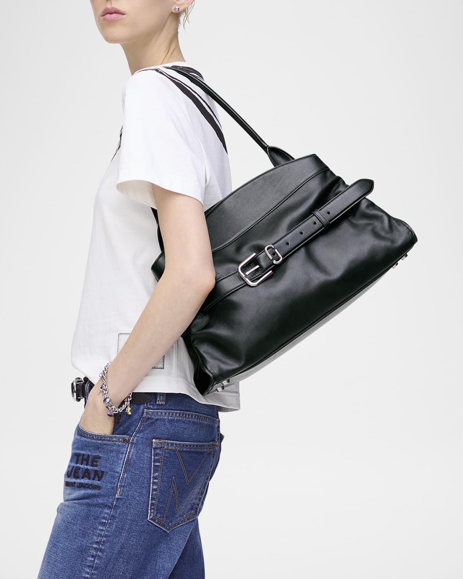 The Satchel Leather Shoulder Bag  1