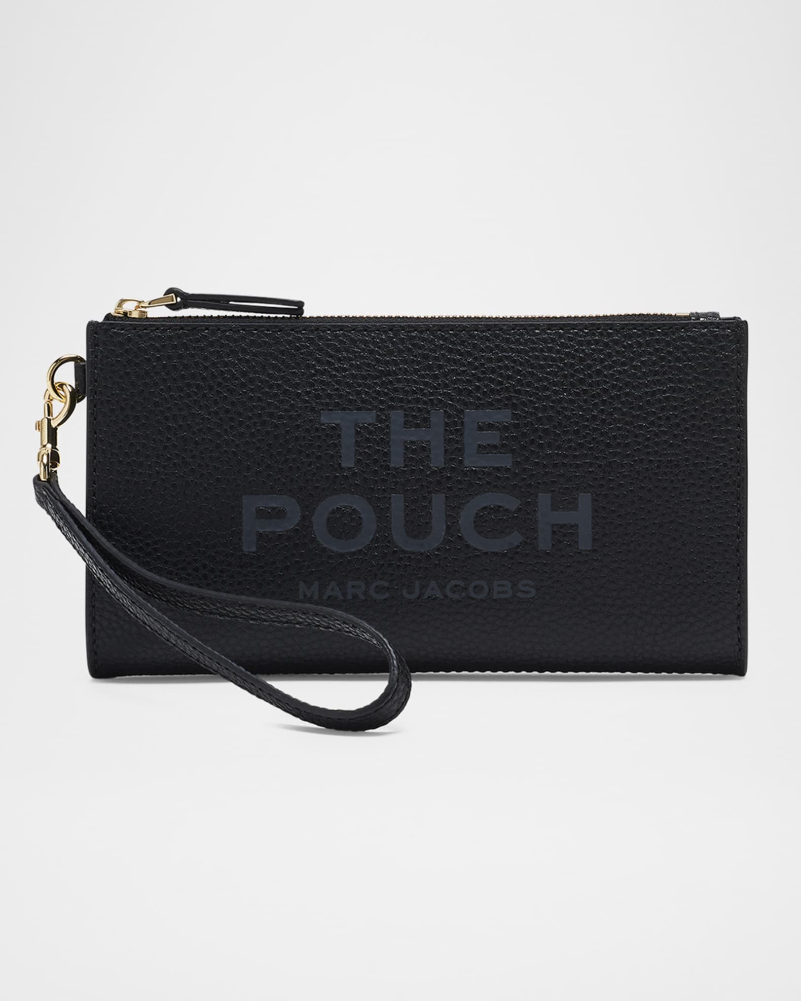 Marc Jacobs The Pouch Grain Leather Wristlet | Neiman Marcus