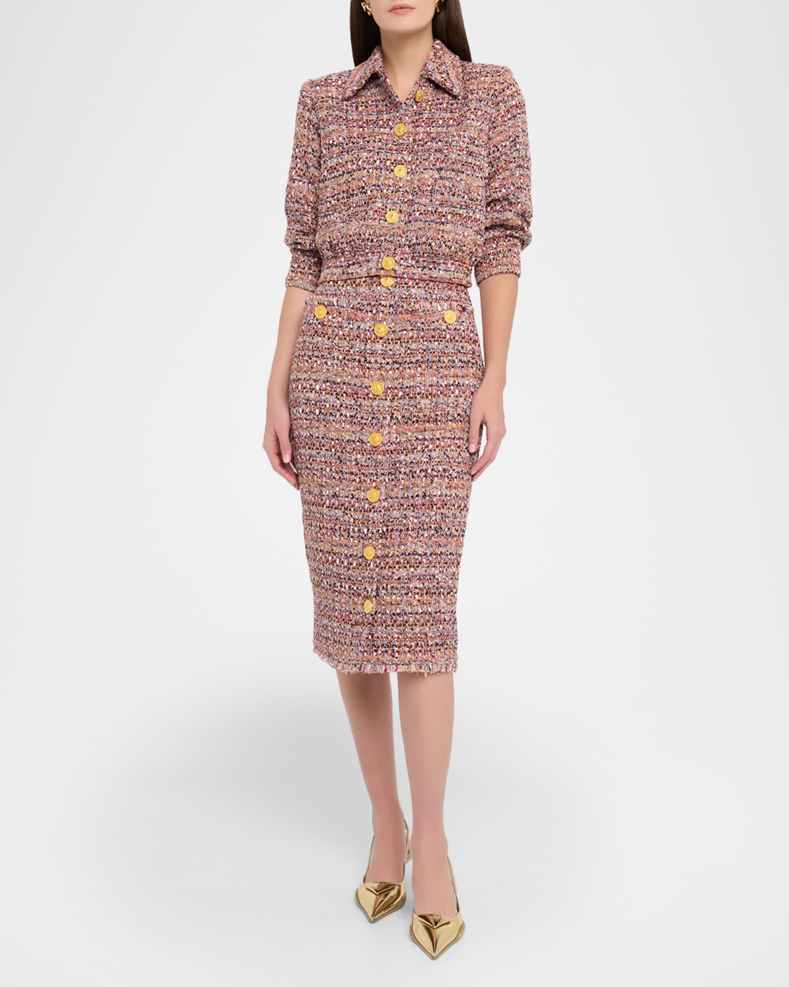 Jia Cropped Tweed Jacket 1