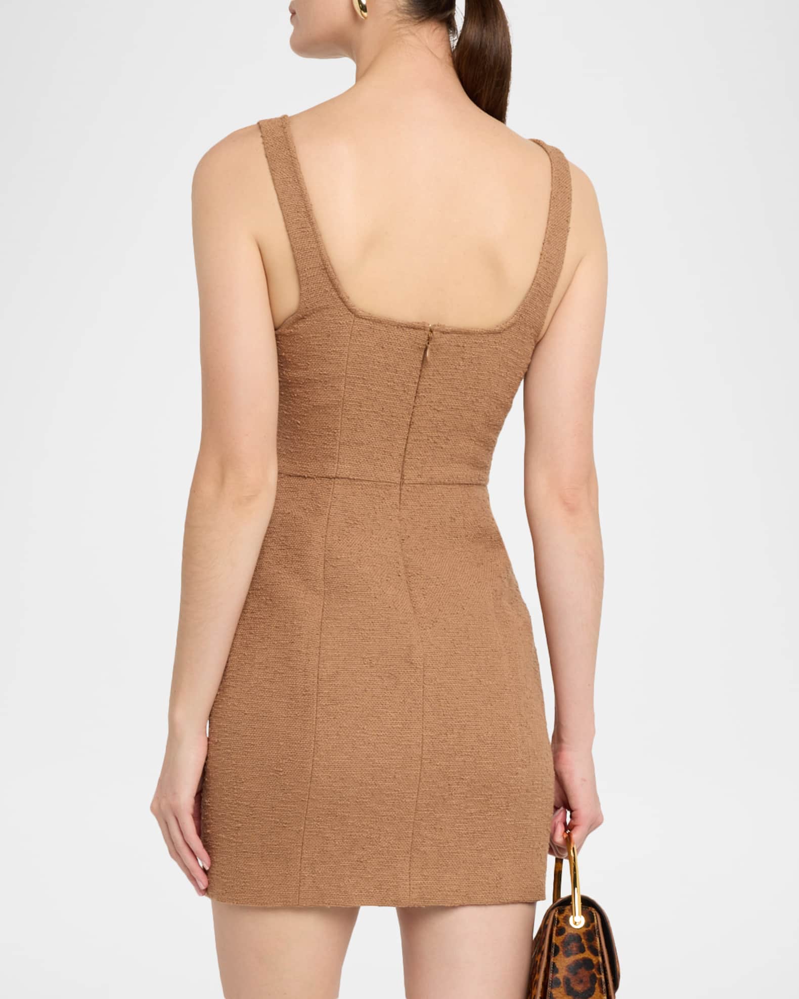 L'Agence Wiley Sleeveless Button-Front Mini Dress | Neiman