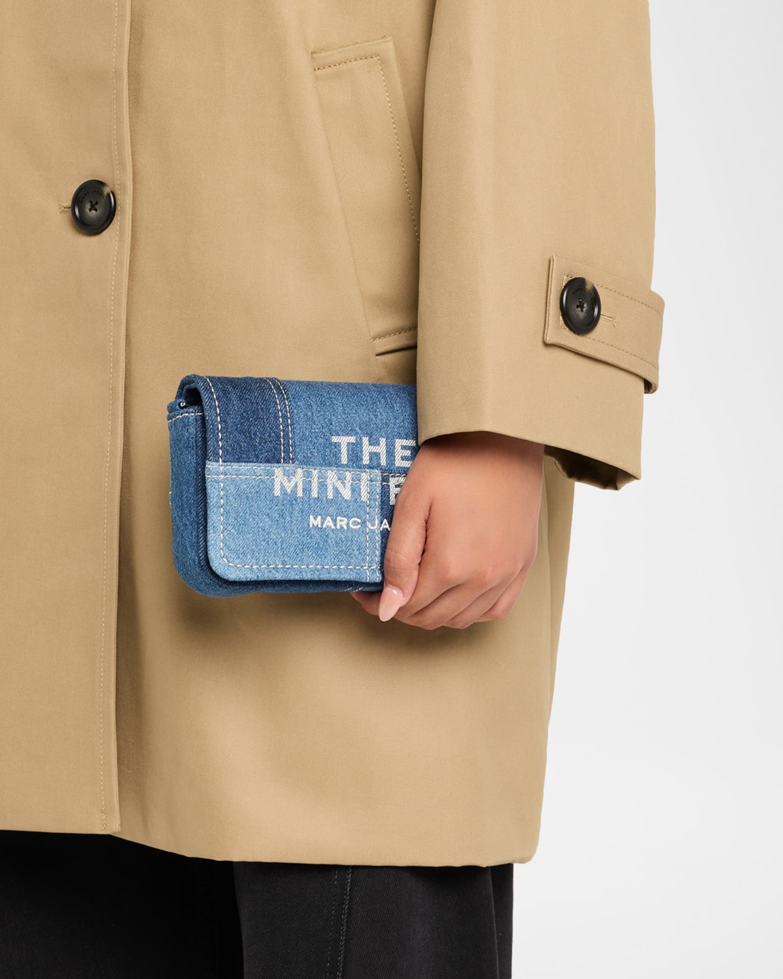 Marc Jacobs The Mini Patchwork Denim Crossbody Bag | Neiman Marcus