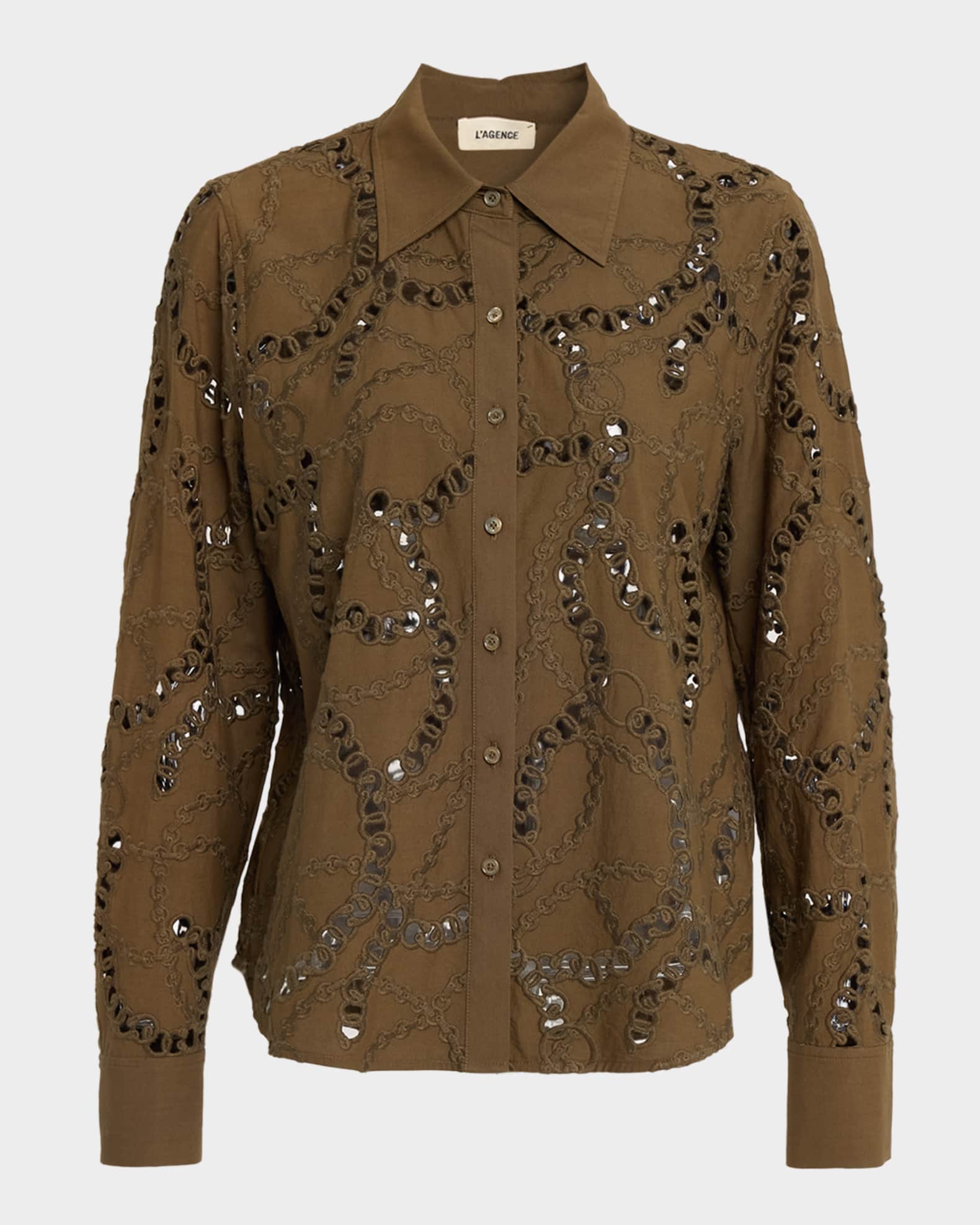 Ellery Eyelet Blouse 0