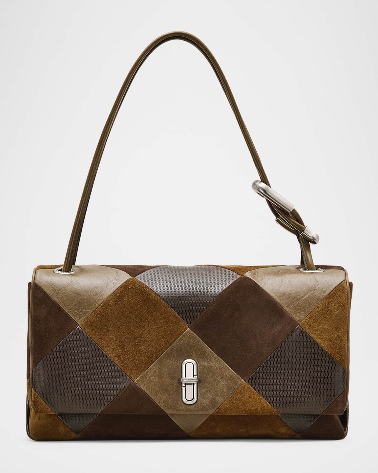 The Large Dual Patchwork Leather Shoulder Bag 0