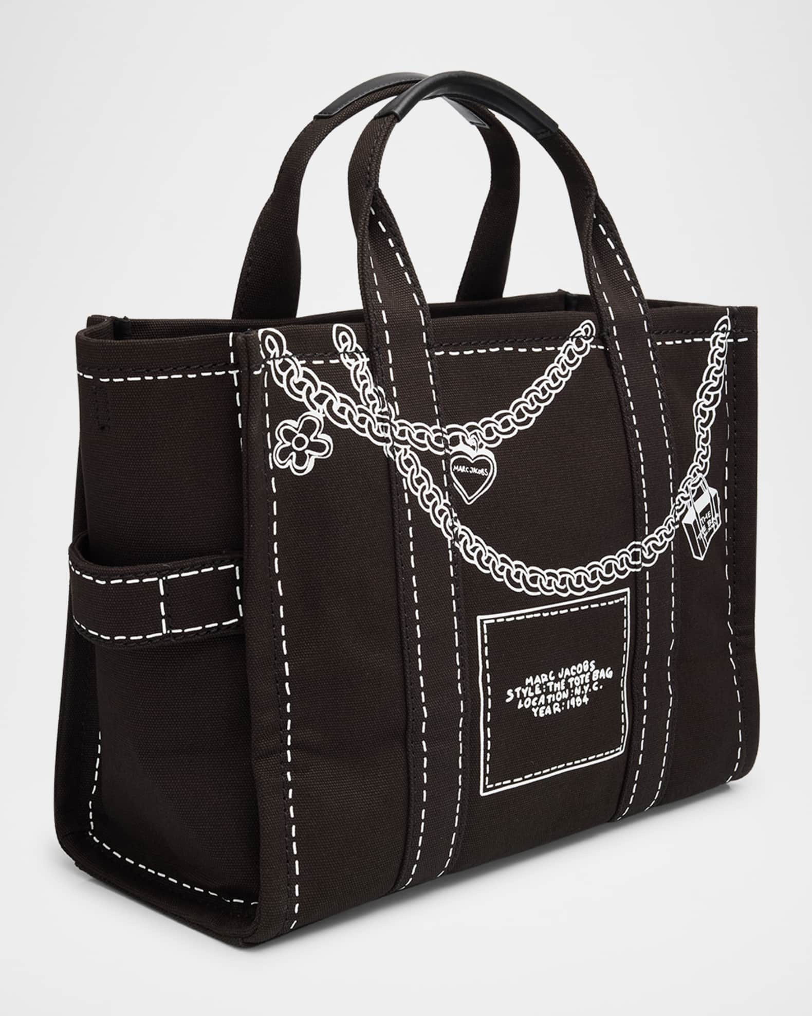 Marc Jacobs The Medium Trompe L'oeil Canvas Tote Bag | Neiman Marcus