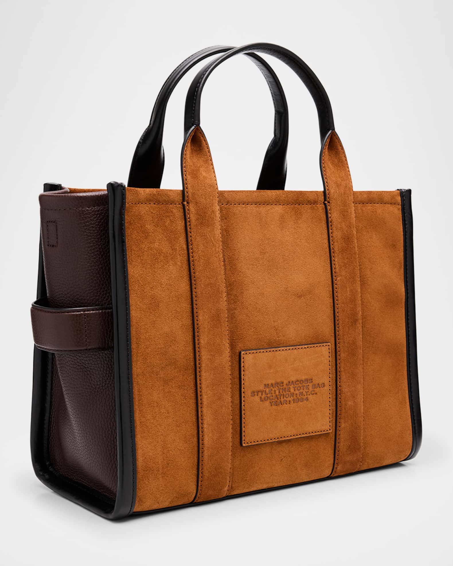 Marc Jacobs The Medium Suede & Leather Tote Bag | Neiman Marcus