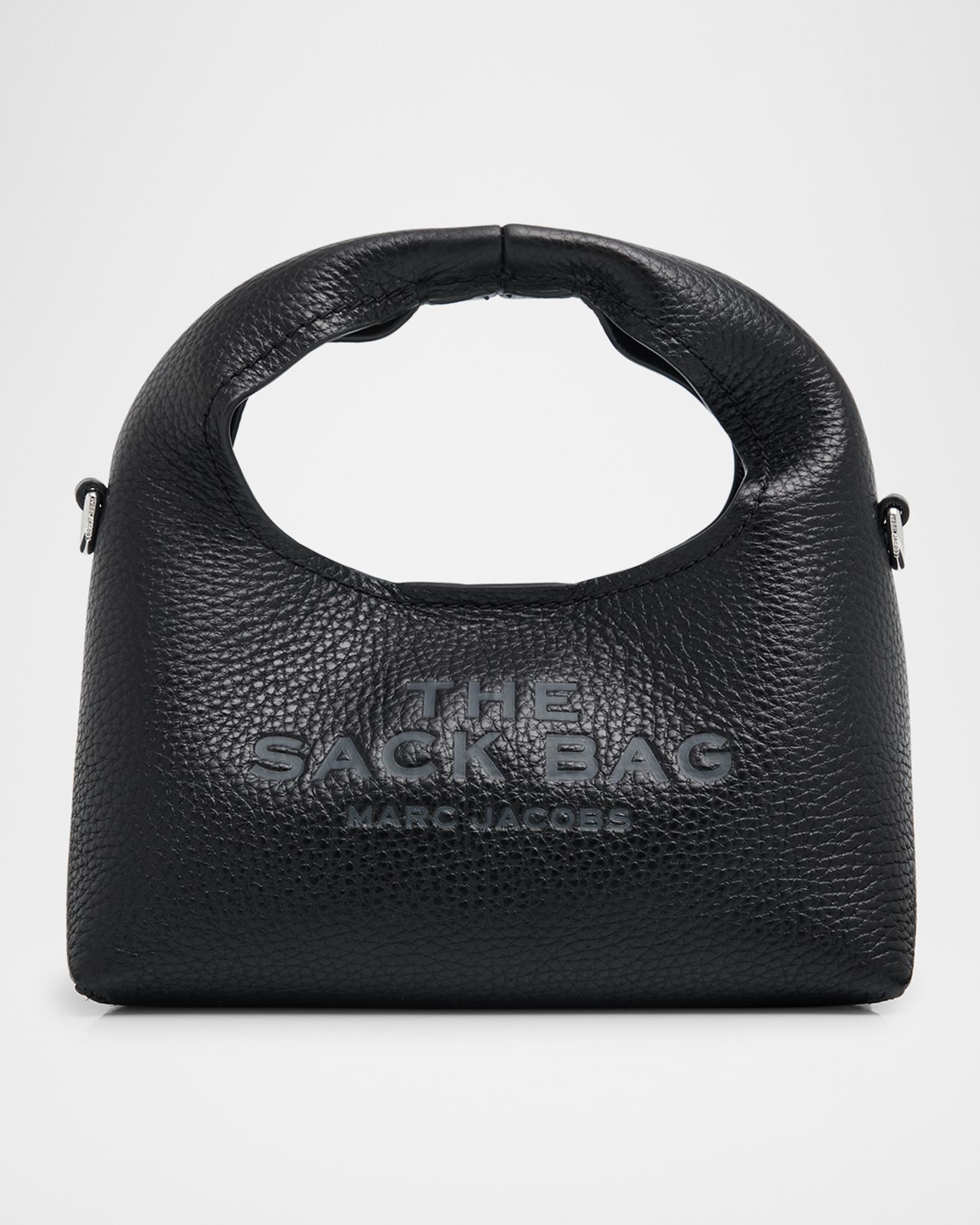 Marc Jacobs The Micro Grain Leather Top Handle Sack | Neiman Marcus