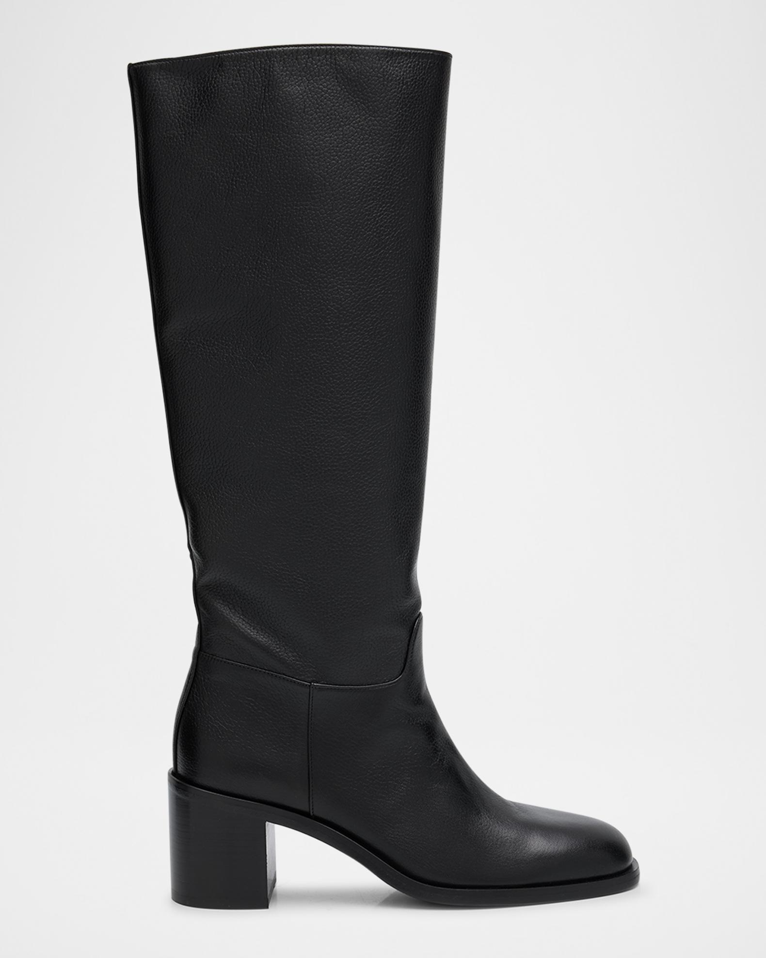 Stuart Weitzman Finn Leather Knee Boots | Neiman Marcus