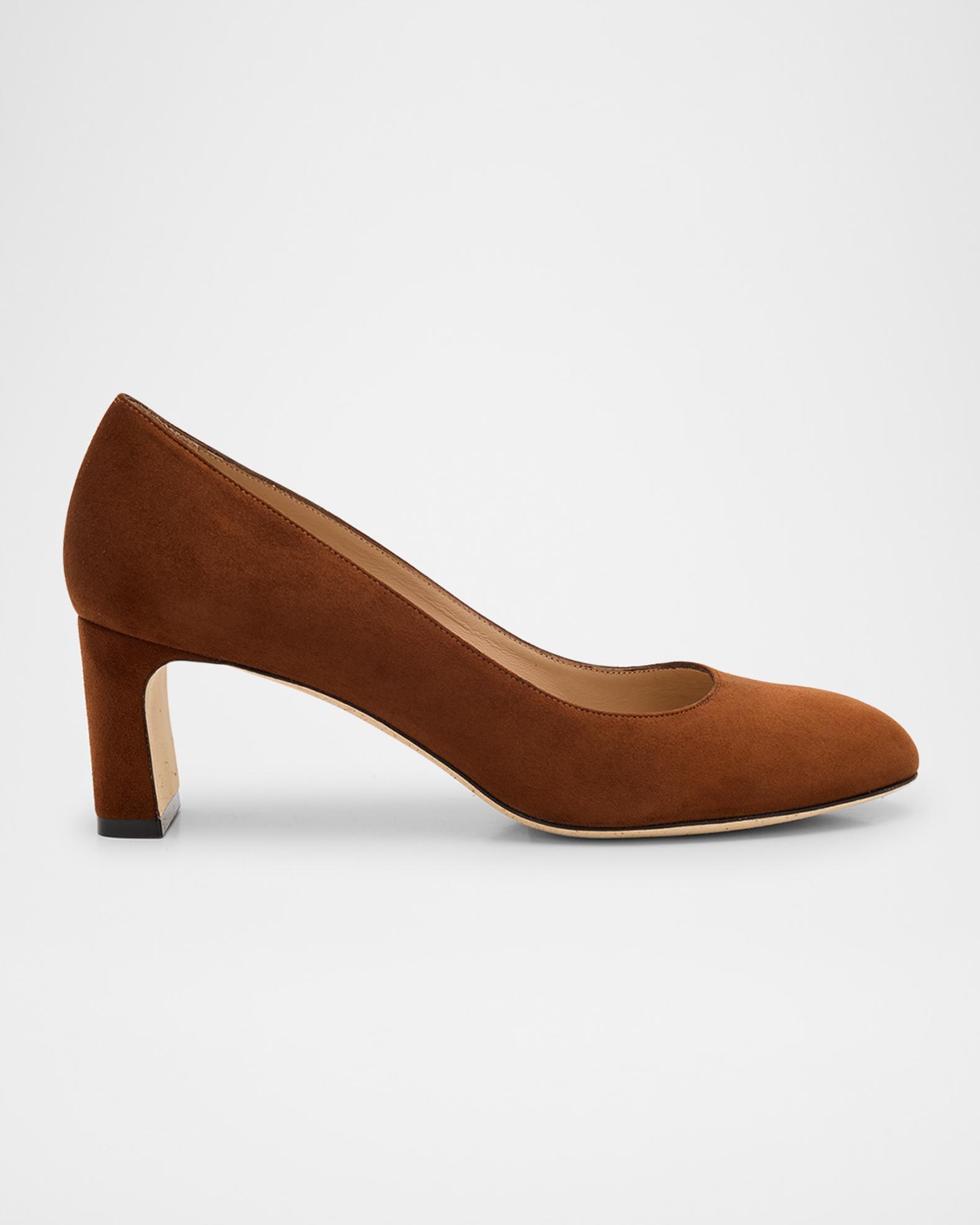 STUART WEITZMAN Stuart Power suede pumps | NET-A-PORTER Stuart Weitzman Mary Ann 60 Pumps in Beige Suede main image 1