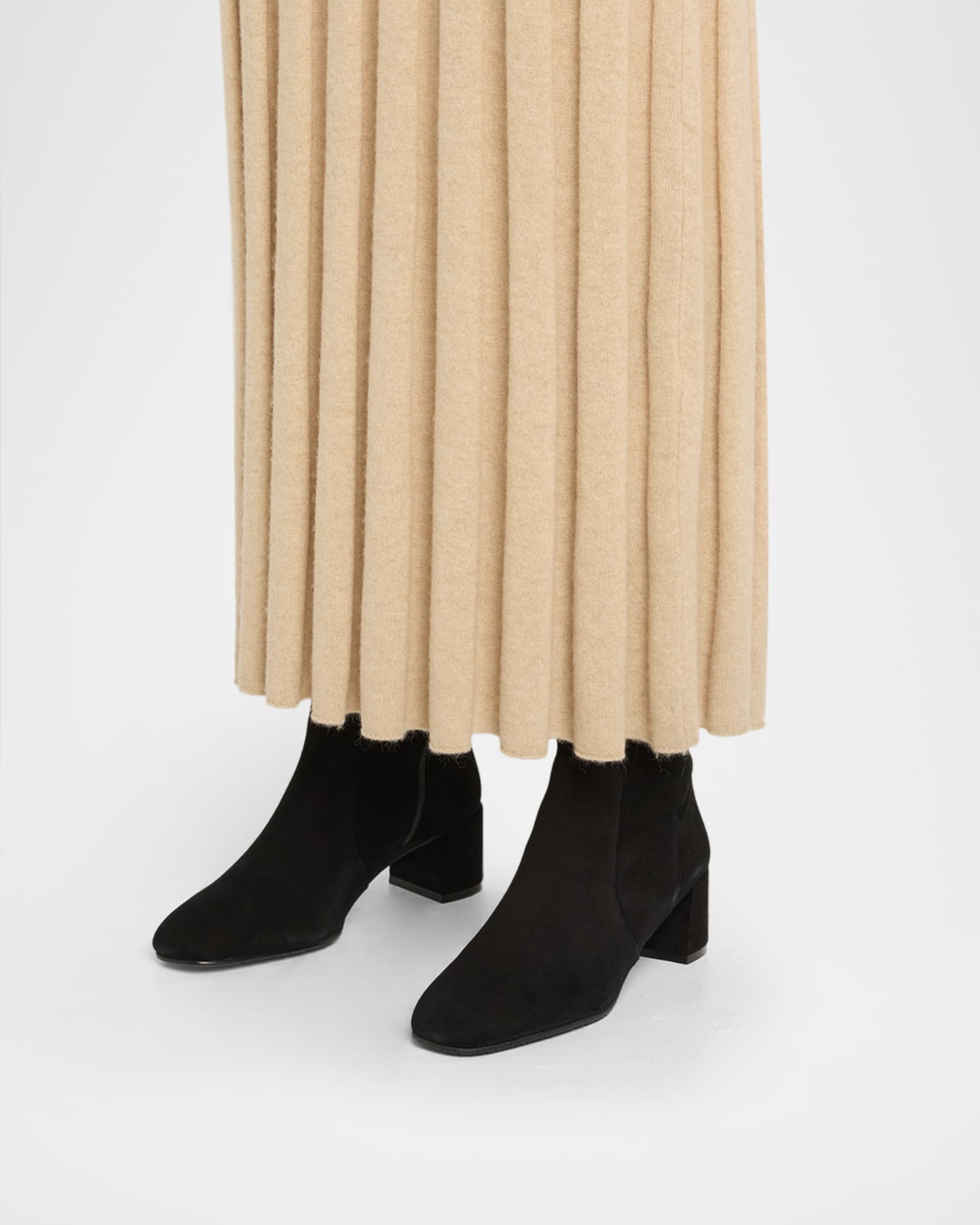 Stuart Weitzman Maeve Suede Knee-High Zip Boots | Neiman Marcus