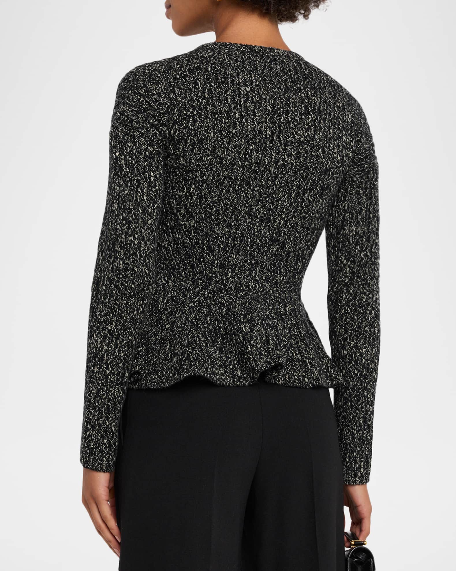 トップス EmmanuelBR25995M Max Mara Kim Cashmere Peplum Zip Cardigan | Neiman Marcus