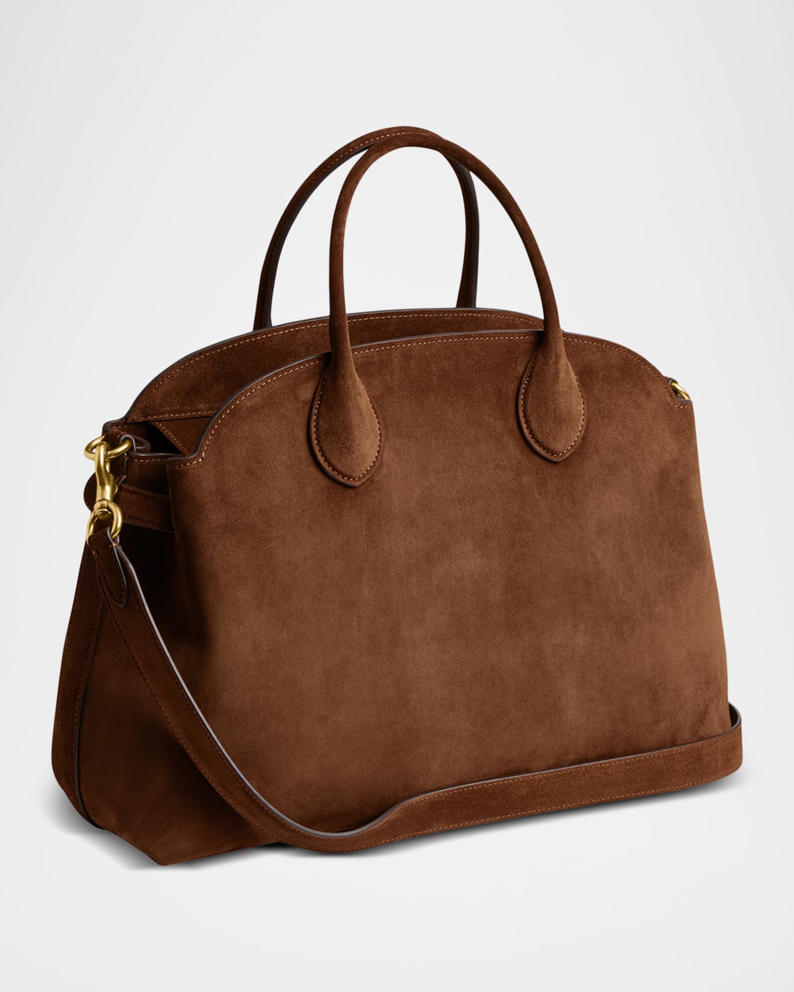 Coach Empire 40 Soft Suede Carryall Crossbody Bag | Neiman Marcus