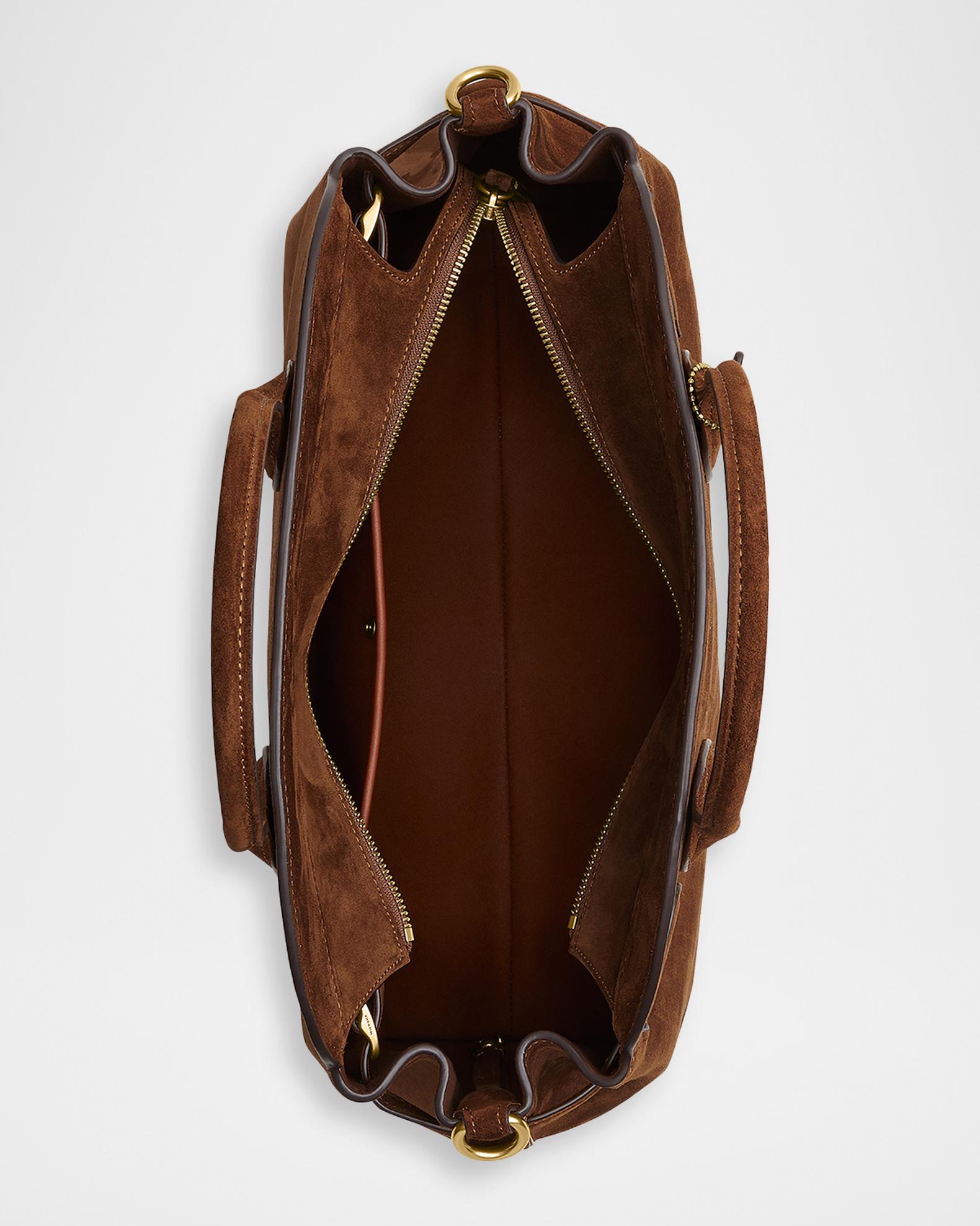 Coach Empire 40 Soft Suede Carryall Crossbody Bag | Neiman Marcus