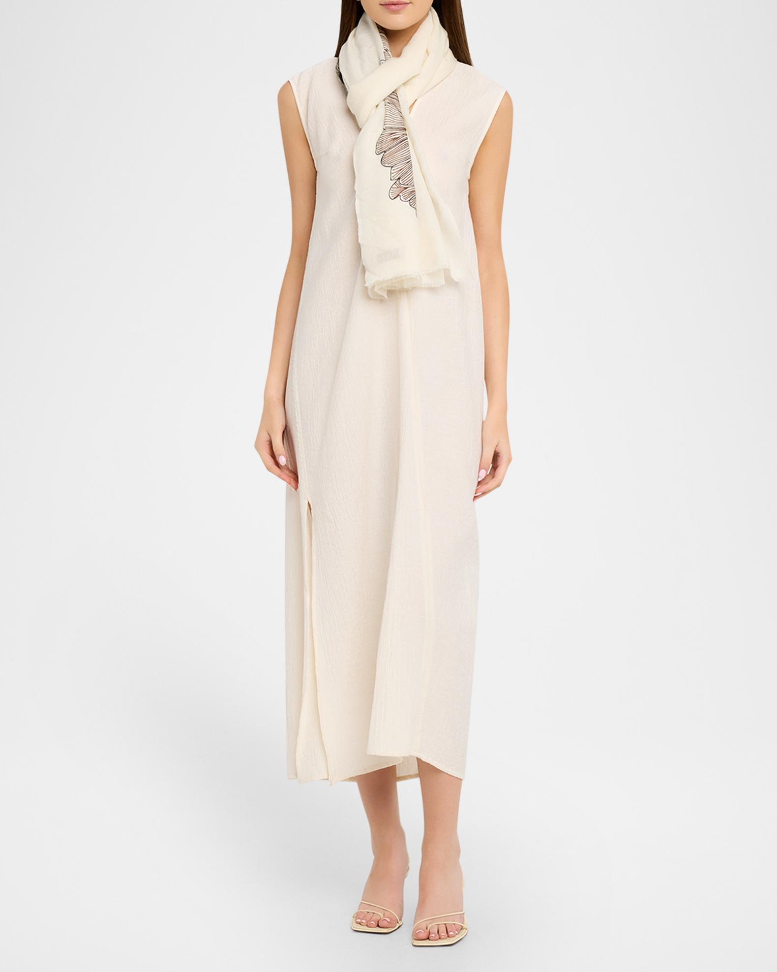 Janavi India Bold Petals Cashmere Scarf | Neiman Marcus