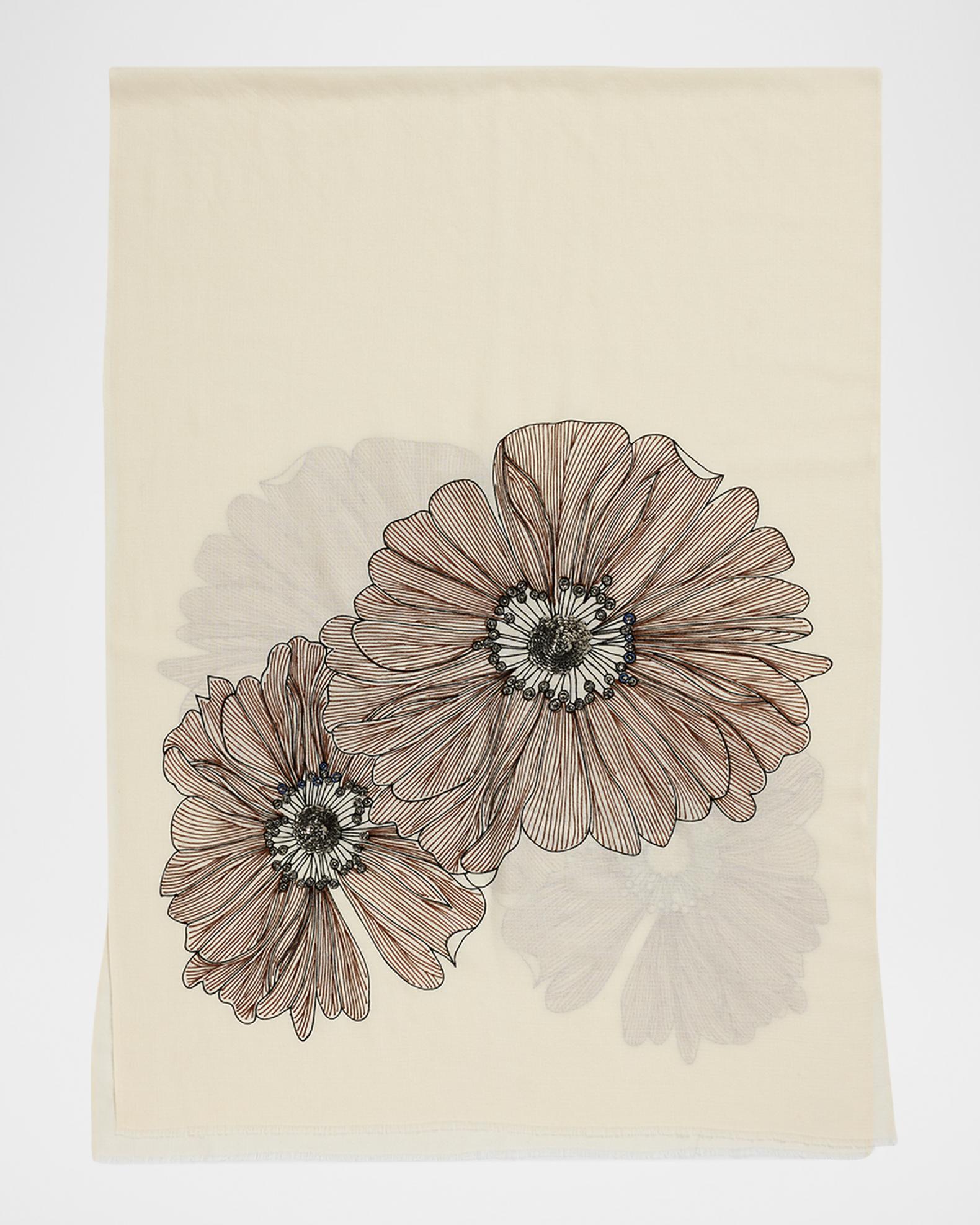 Janavi India Bold Petals Cashmere Scarf | Neiman Marcus
