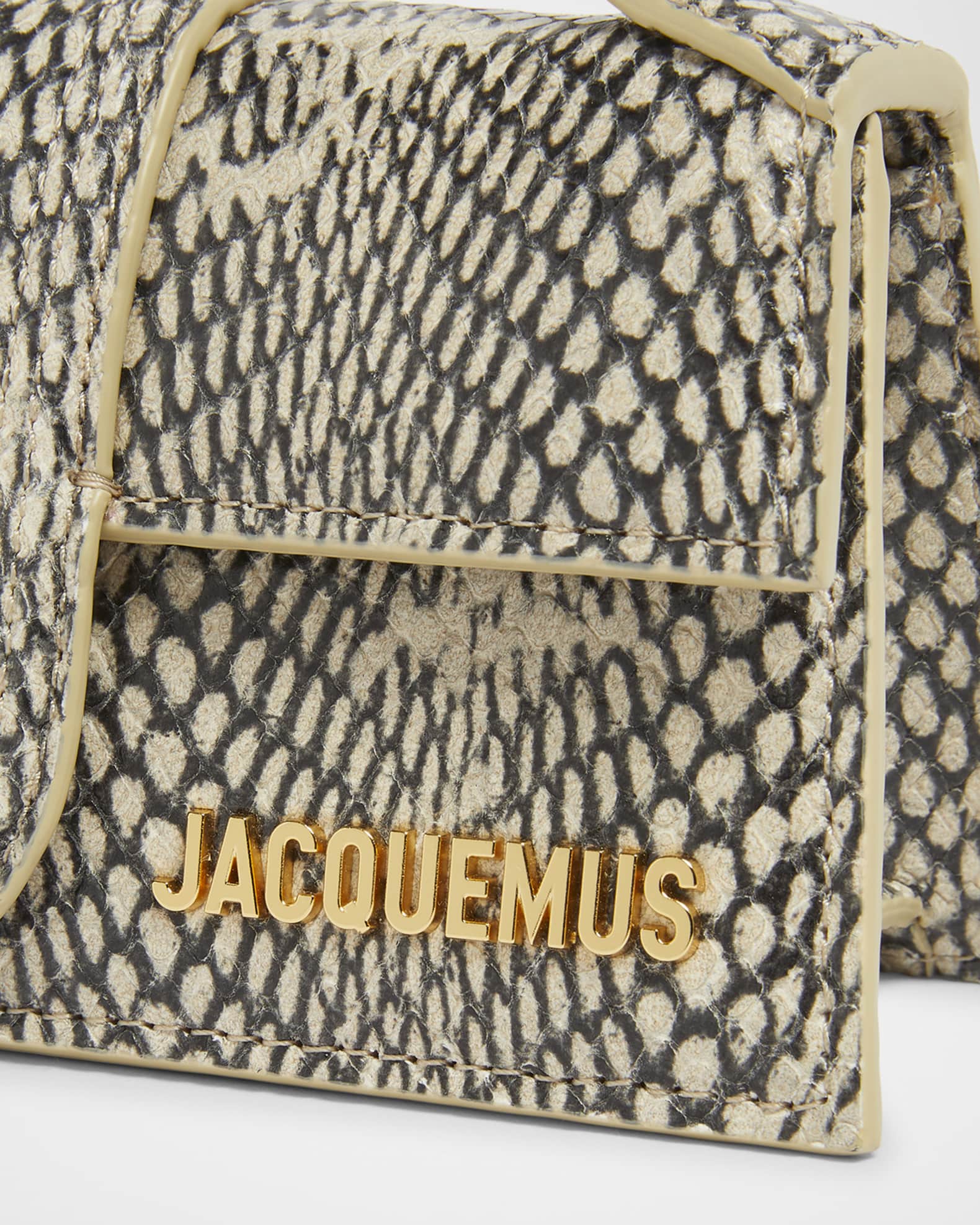 Jacquemus Le Bambino Snakeskin Leather Crossbody Bag | Neiman Marcus