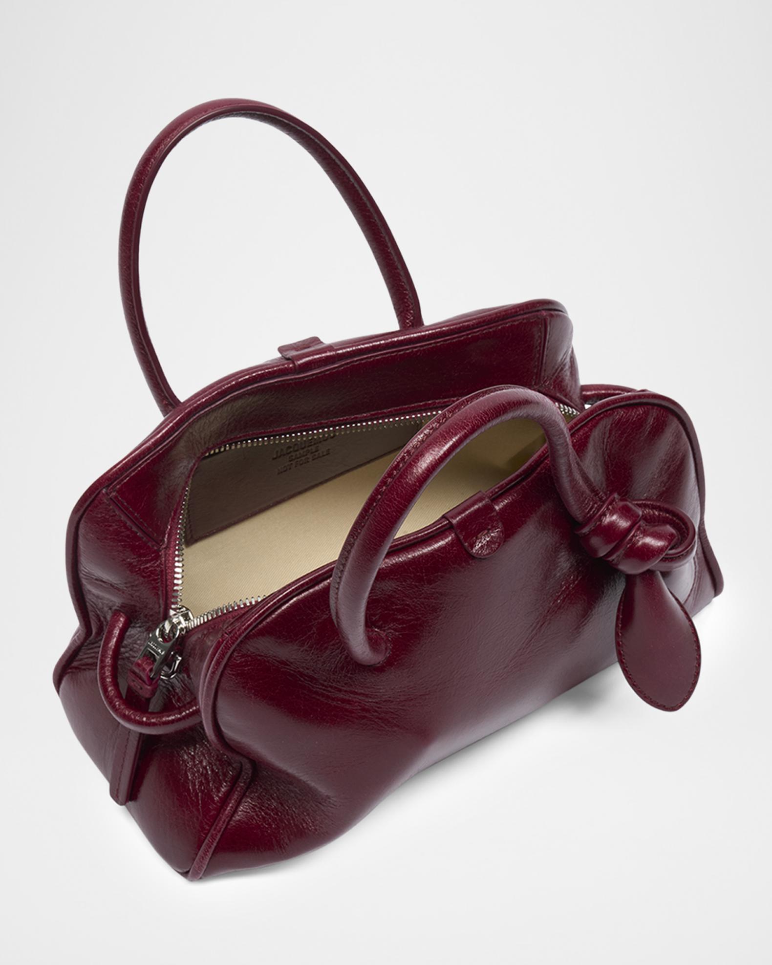 Jacquemus Le Petit Turismo Leather Top Handle Bowling Bag | Neiman