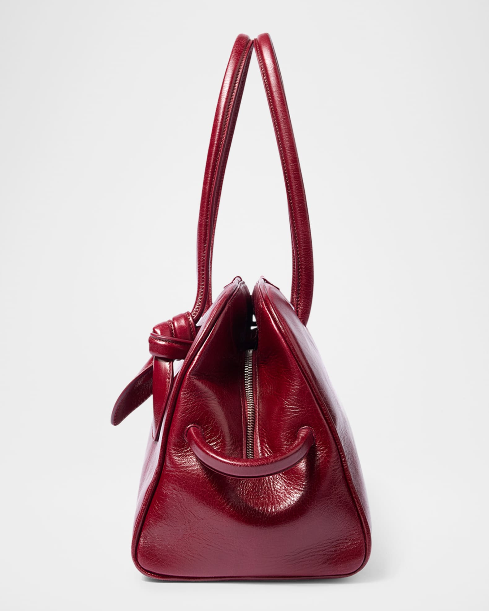 Jacquemus Le Turismo Leather Top Handle Bowling Bag | Neiman