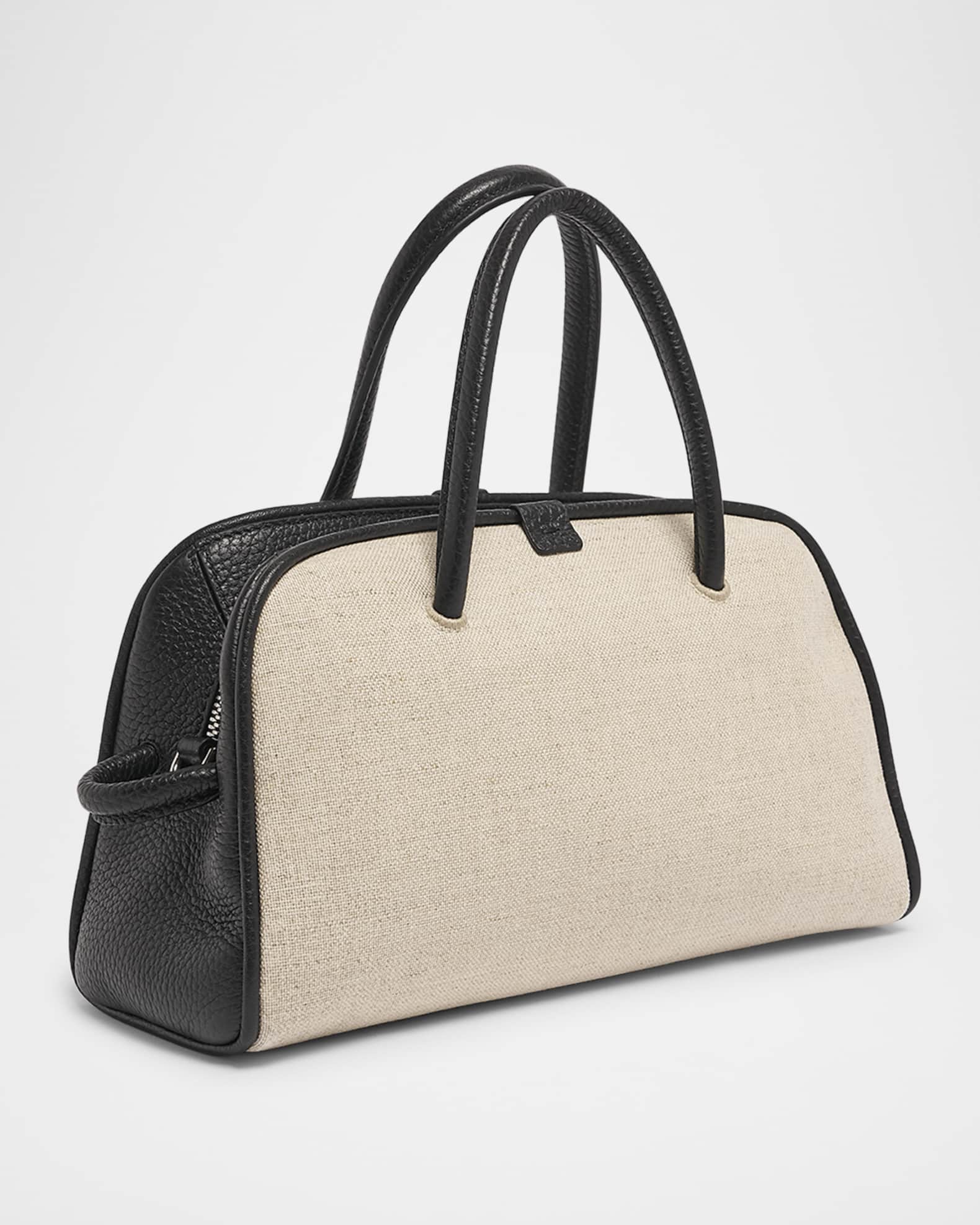 Jacquemus Le Petit Turismo Two-Tone Top Handle Bowling Bag