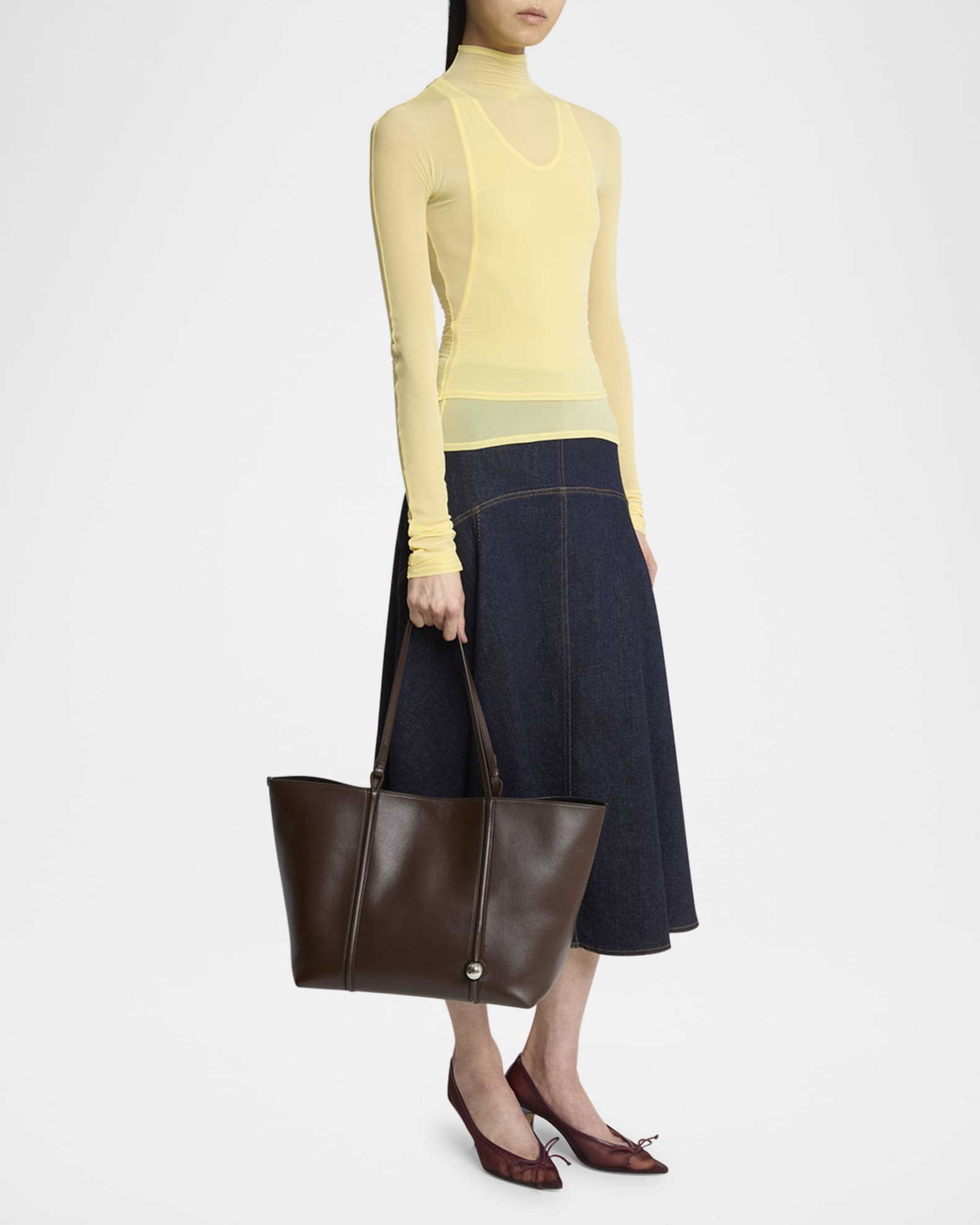 Jacquemus Le Marino Leather Tote Bag | Neiman Marcus