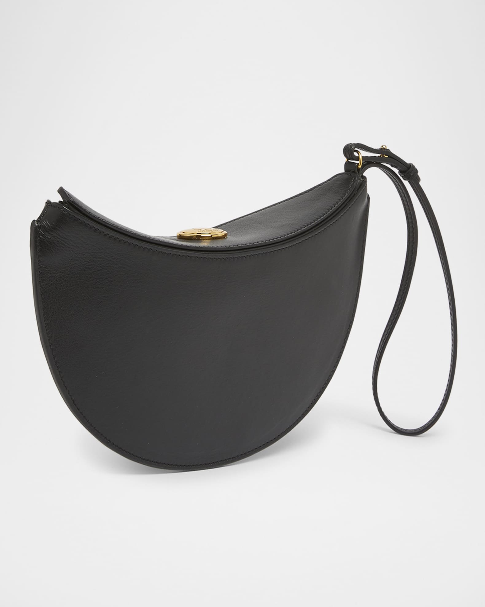 Jacquemus Le Petit Calisson Rond Leather Wristlet | Neiman Marcus