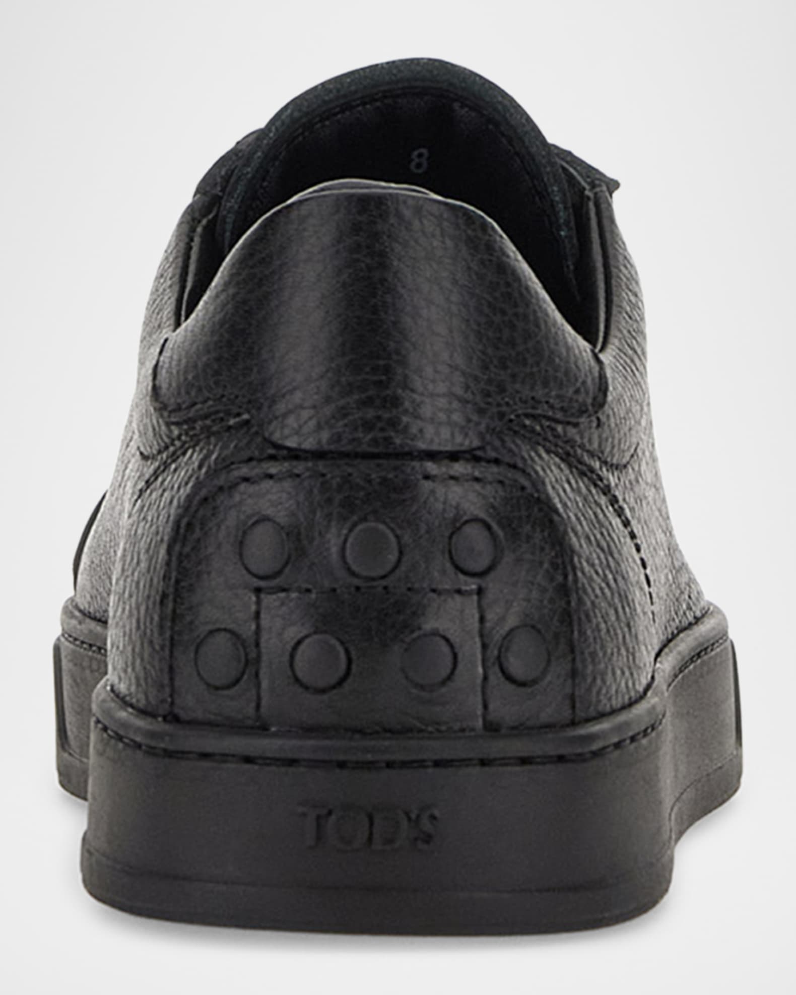 Tod's Men's Grained Calfskin Low-Top Sneakers | Neiman Marcus