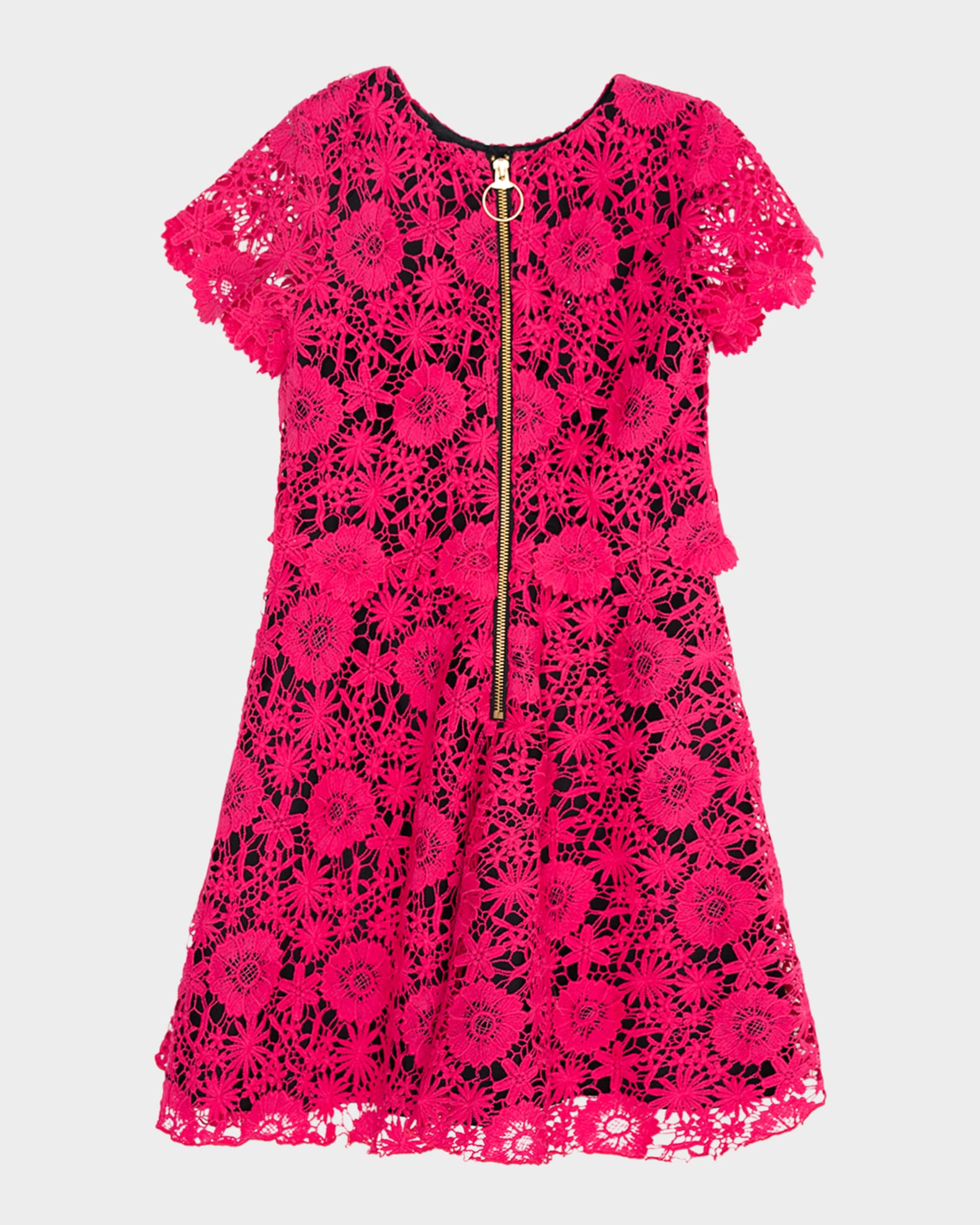 Girl's Serenity Openwork Lace Dress, Size 7-16 1