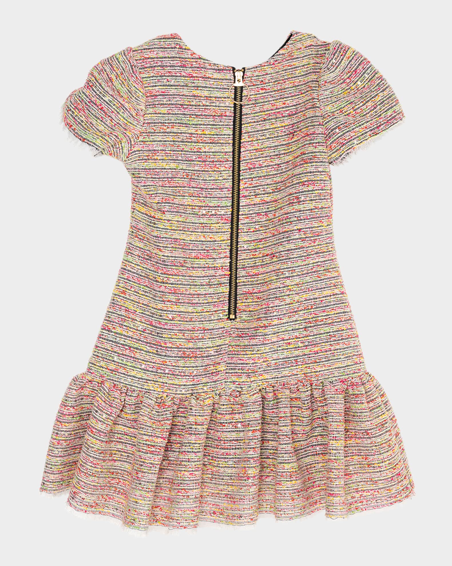 Girl's Alicia Fit & Flare Tweed Mini Dress, Size 7-16 1