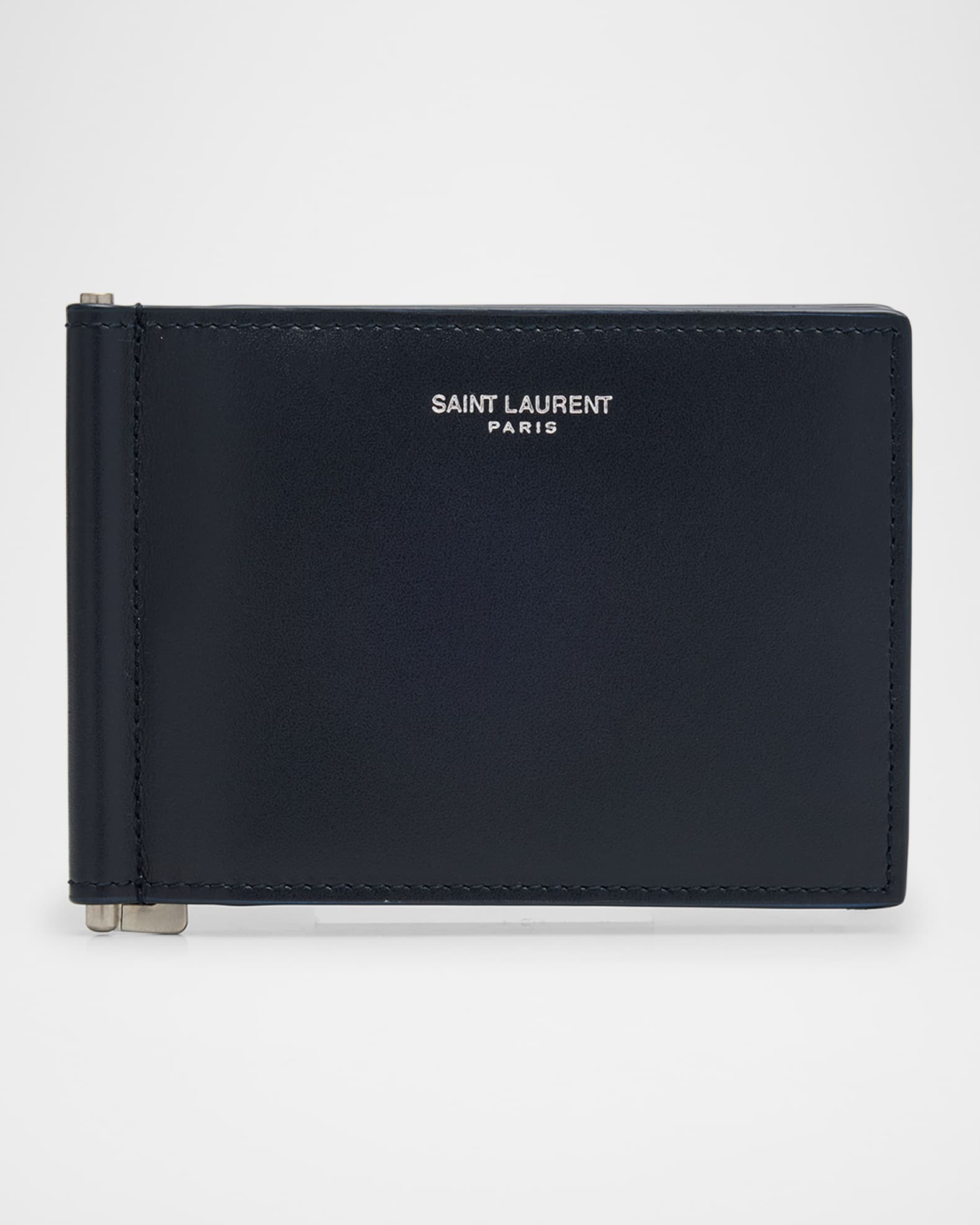Saint Laurent Men's Saint Laurent Paris Bill Clip Wallet in Grain