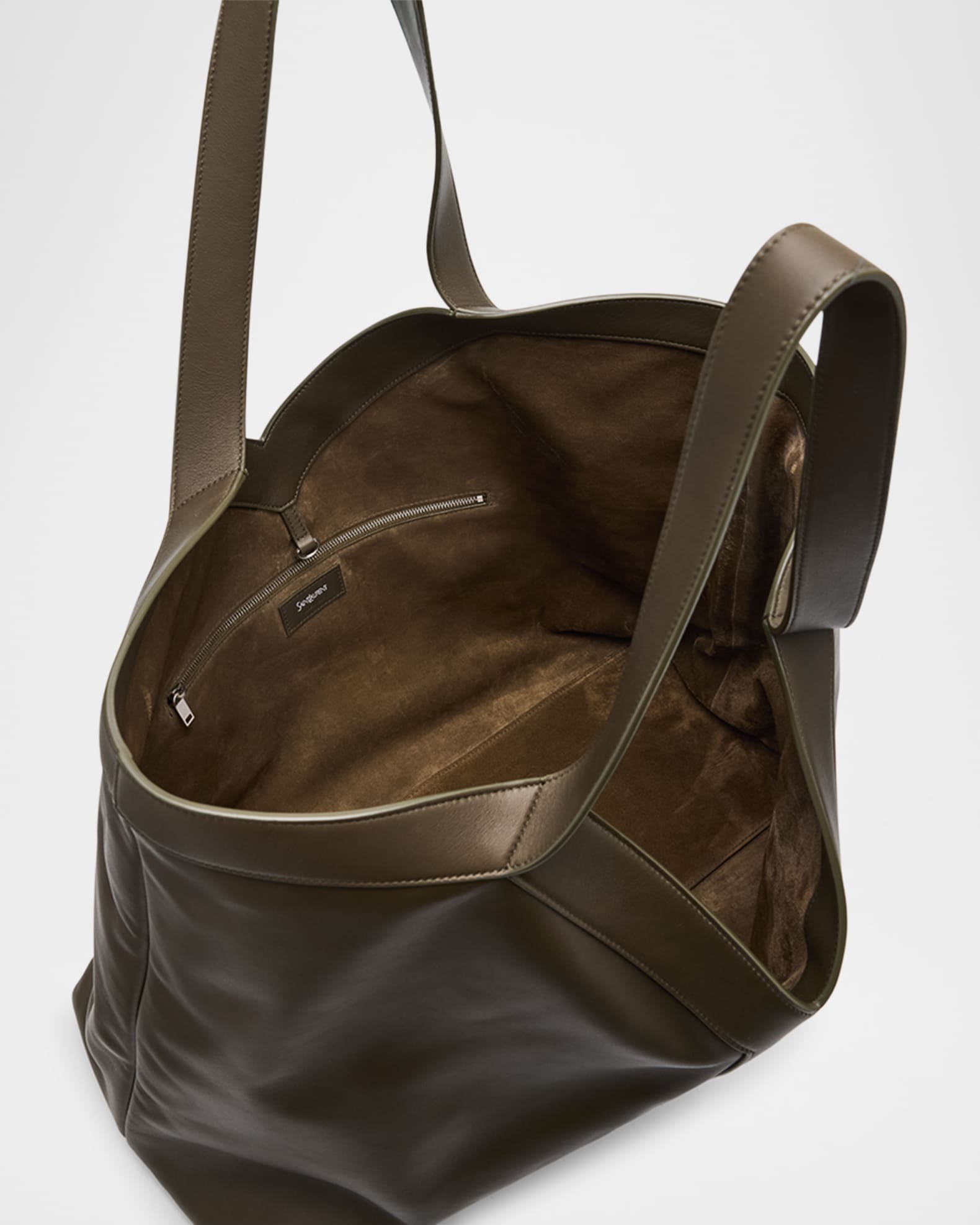 Saint Laurent Men's Y Large Leather Tote Bag | Neiman Marcus