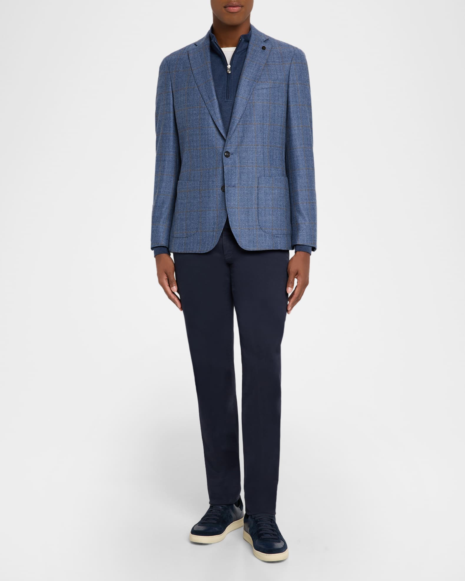 Men's Delrose Windowpane Soft Sport Coat 1