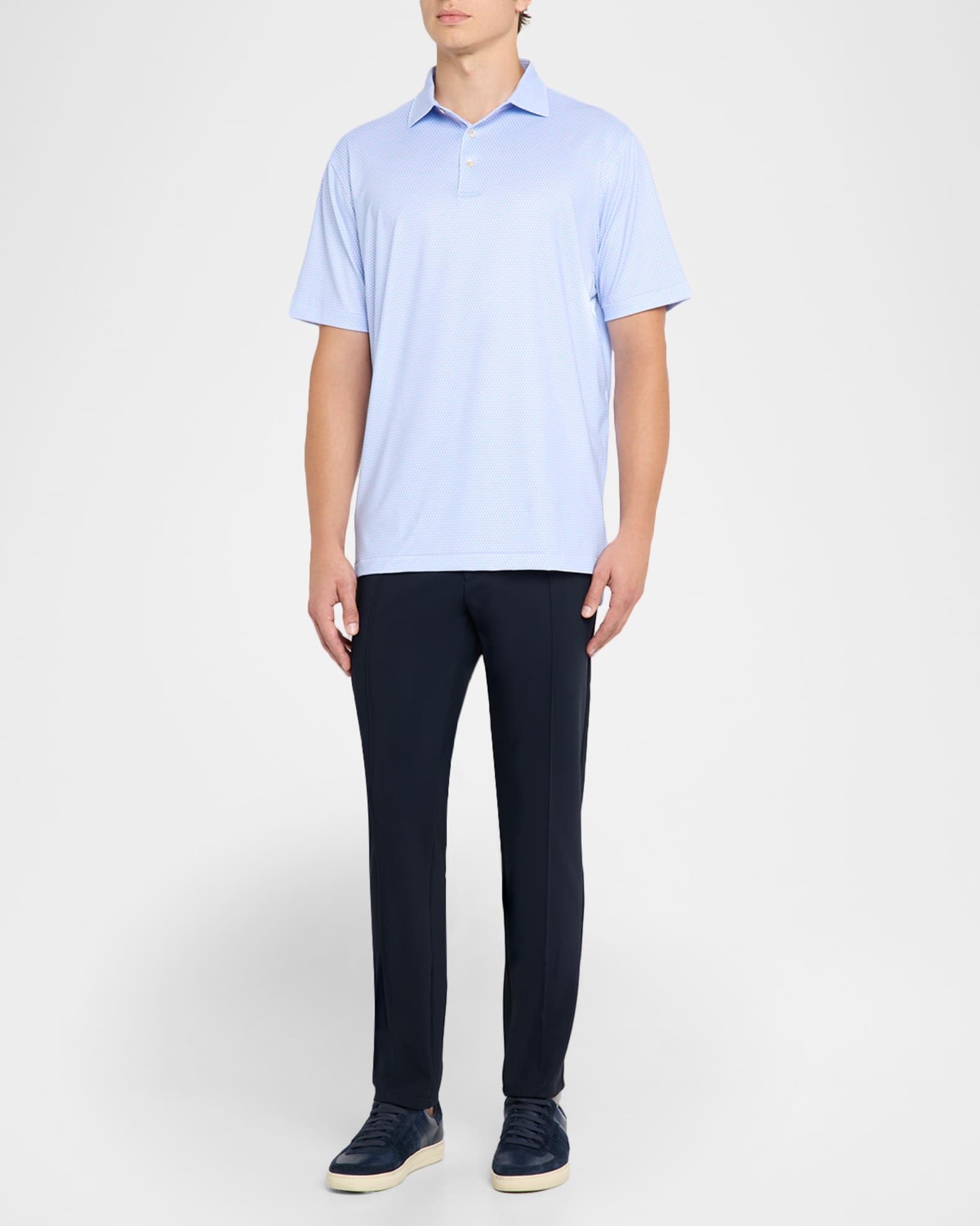 Men's Geo Skull Performance Jersey Polo 1