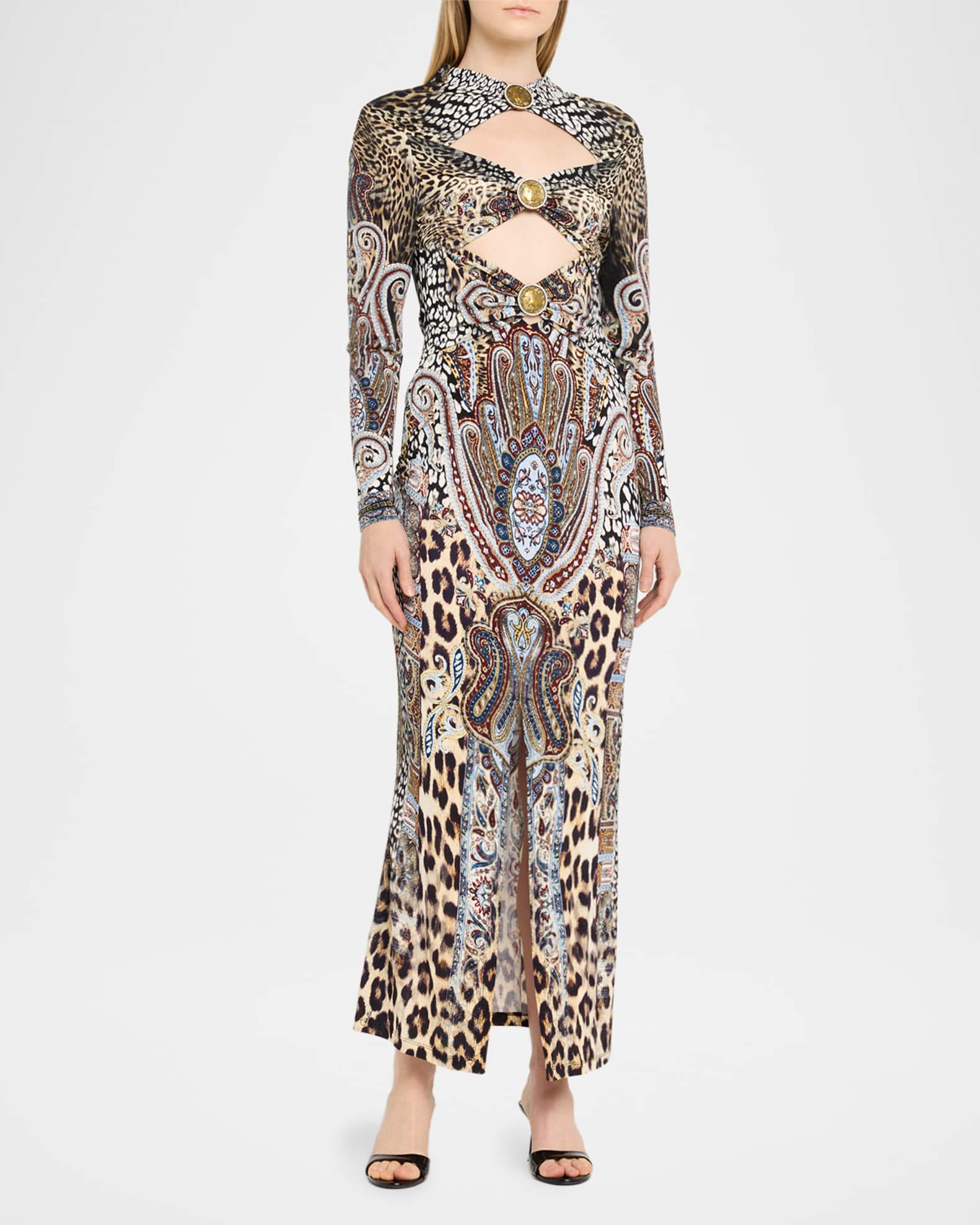 JERSEY SCOOP BACK HEM DRESS ISTANBUL ANIMALIA main image 0