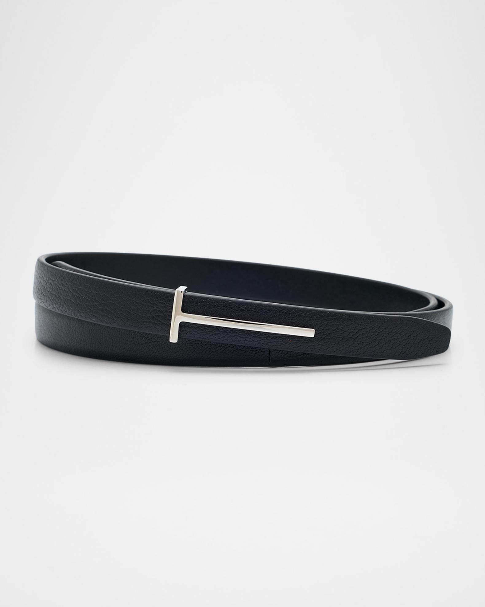 TOM FORD Grain Calfskin Belt TOM FORD Grain Calfskin Belt Black Leather ref.2757236  main image 4