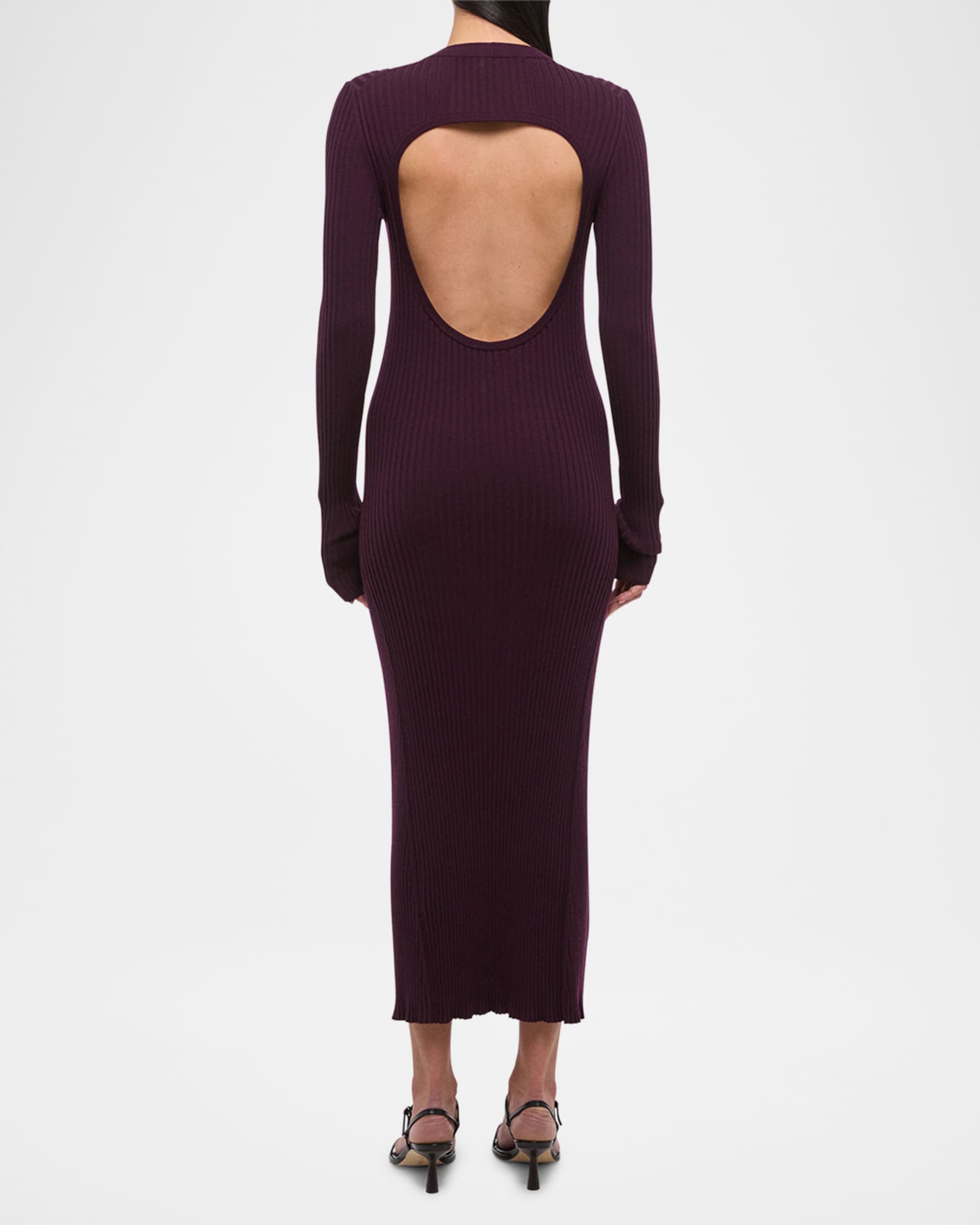 ribbed wool dress Daphne Merino Wool Ribbed Dress
