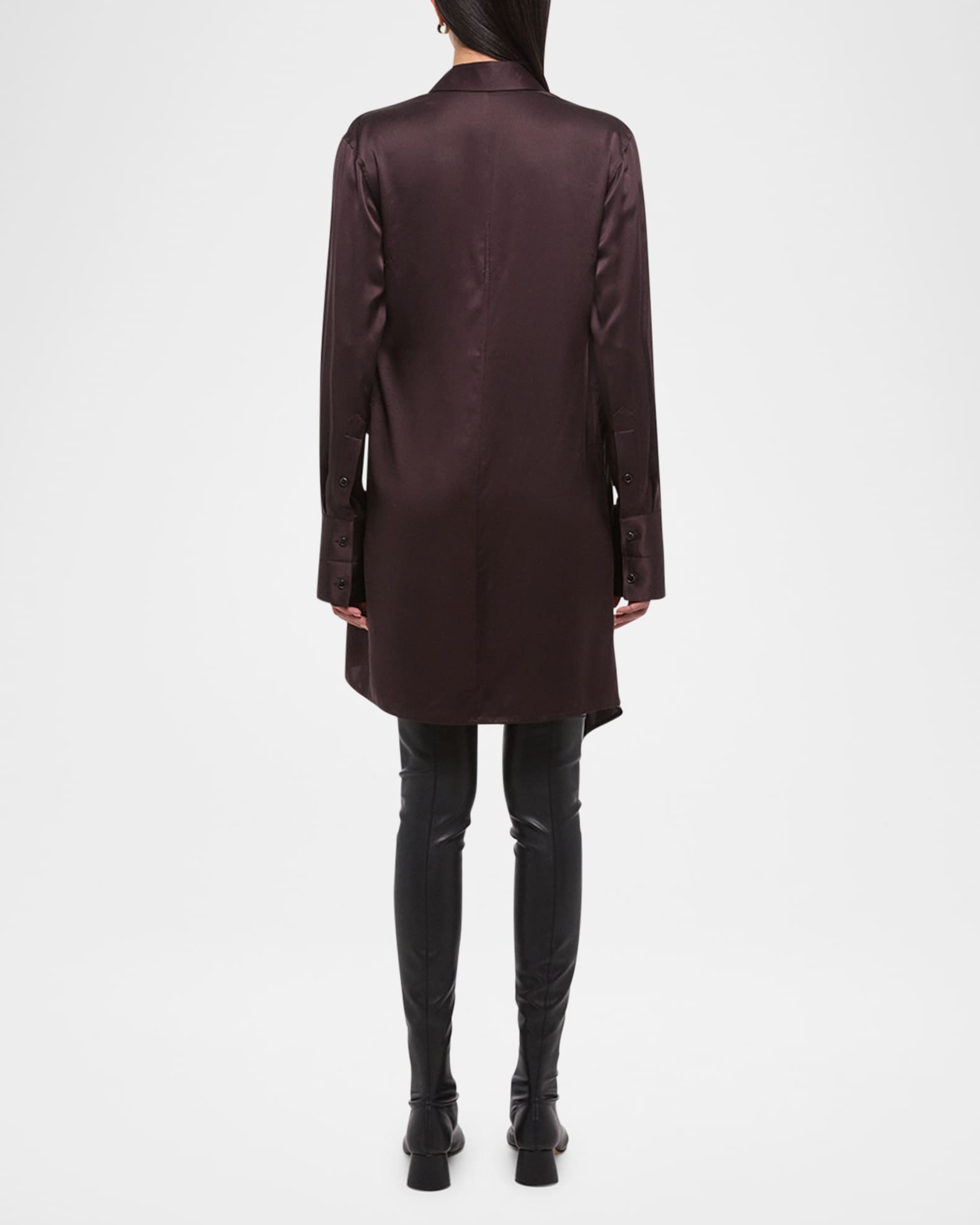 Silk Wrap Shirtdress  1