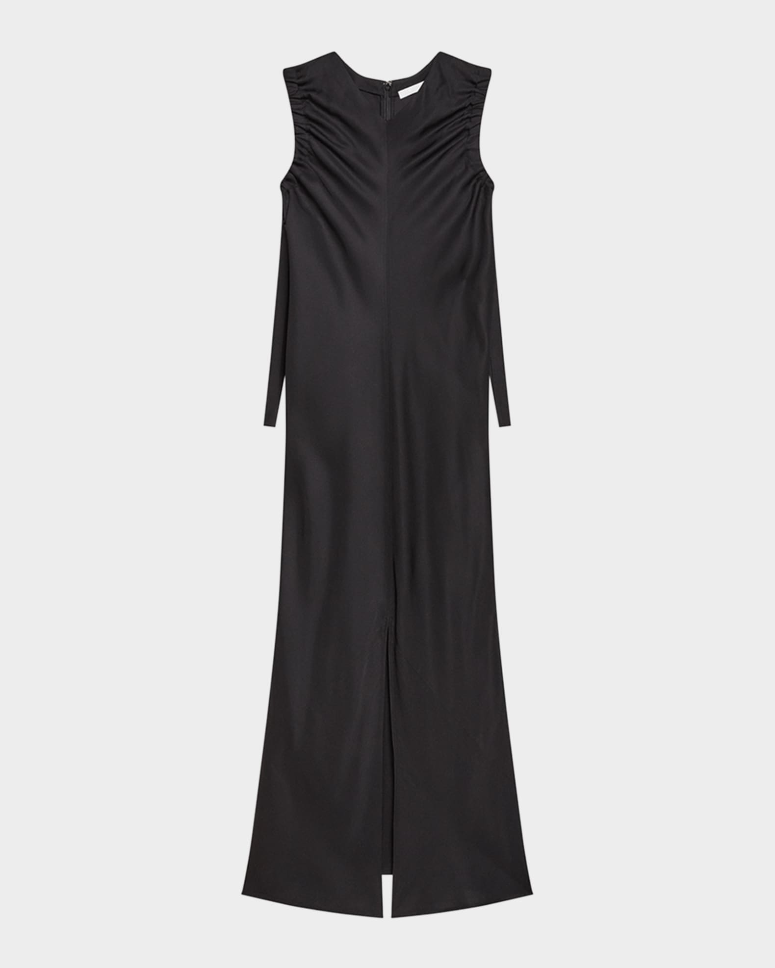 Ruched Sleeveless Maxi Dress 0
