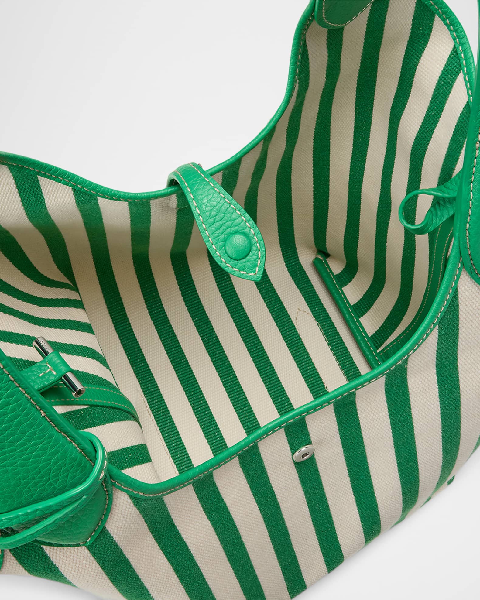 Polo Ralph Lauren Striped Cotton Canvas Tote Bag | Neiman Marcus