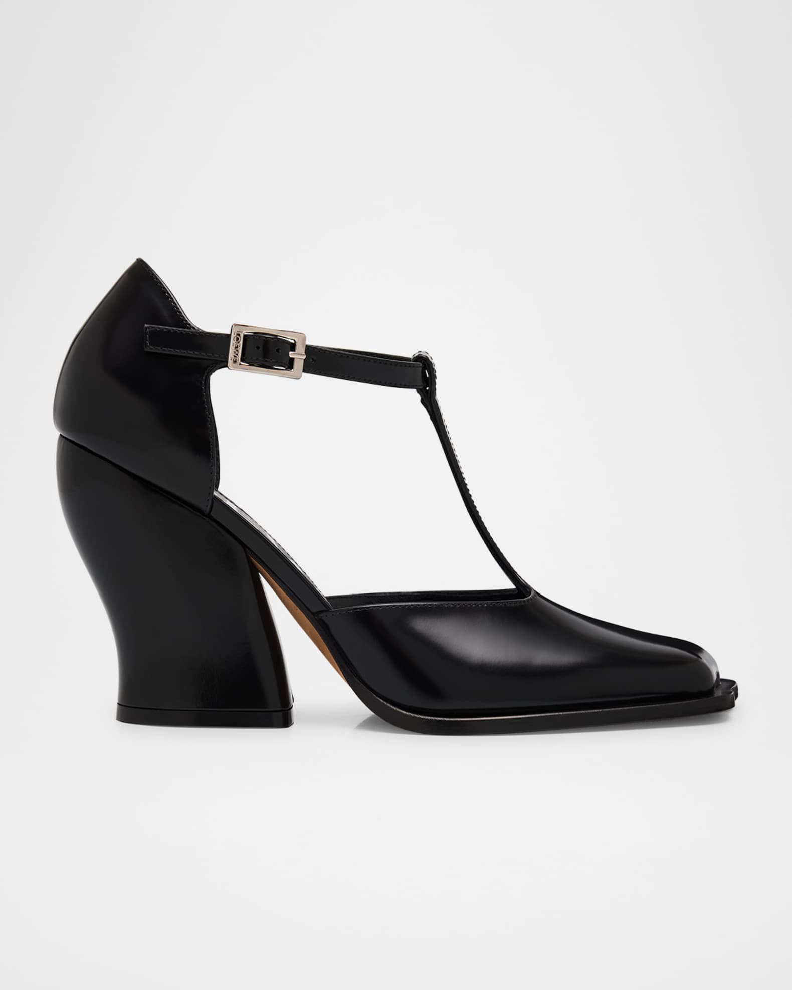 Loewe Onda Leather T-Bar Pumps | Neiman Marcus