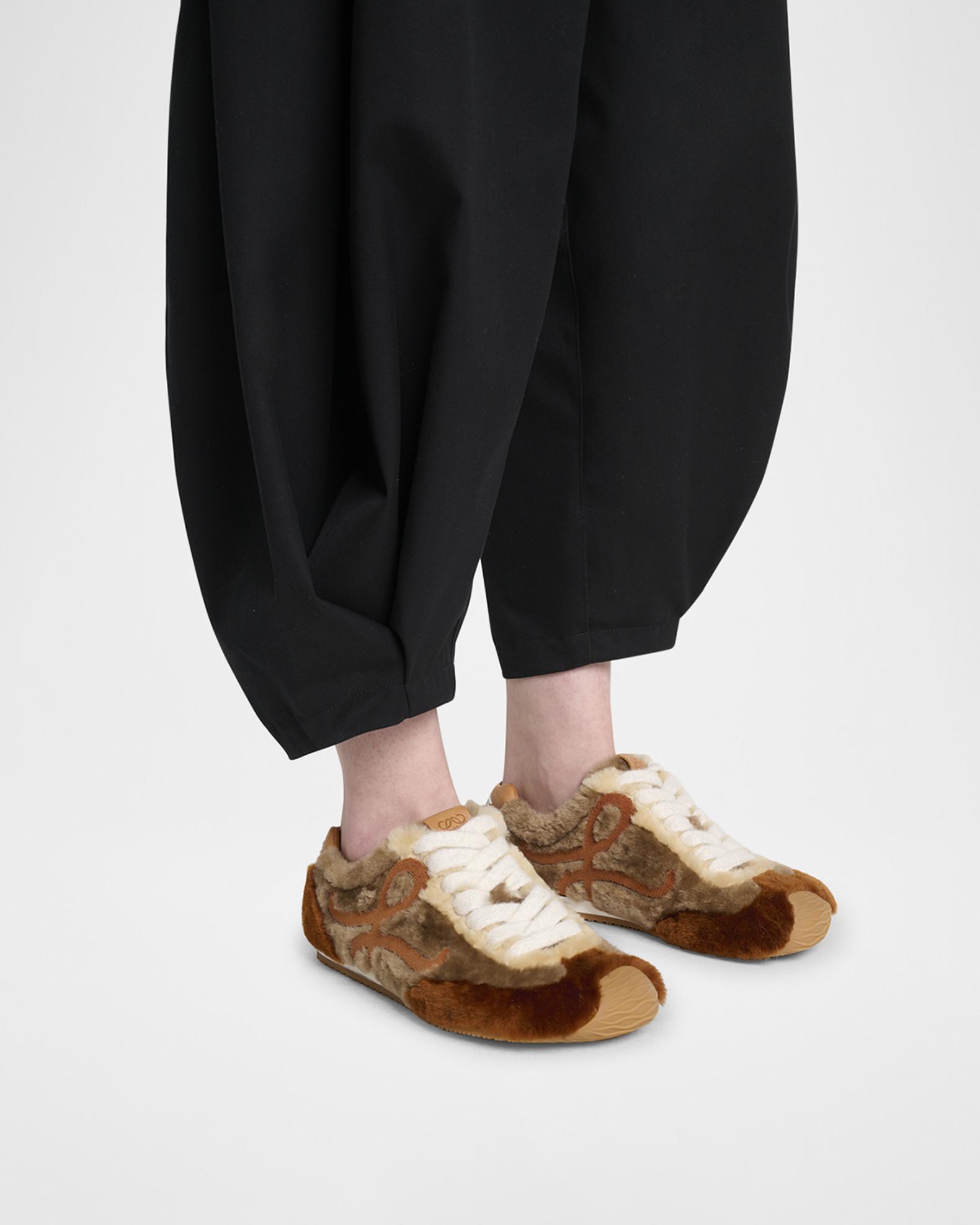 Loewe Ballet Runner 2.0 Shearling Sneakers | Neiman Marcus