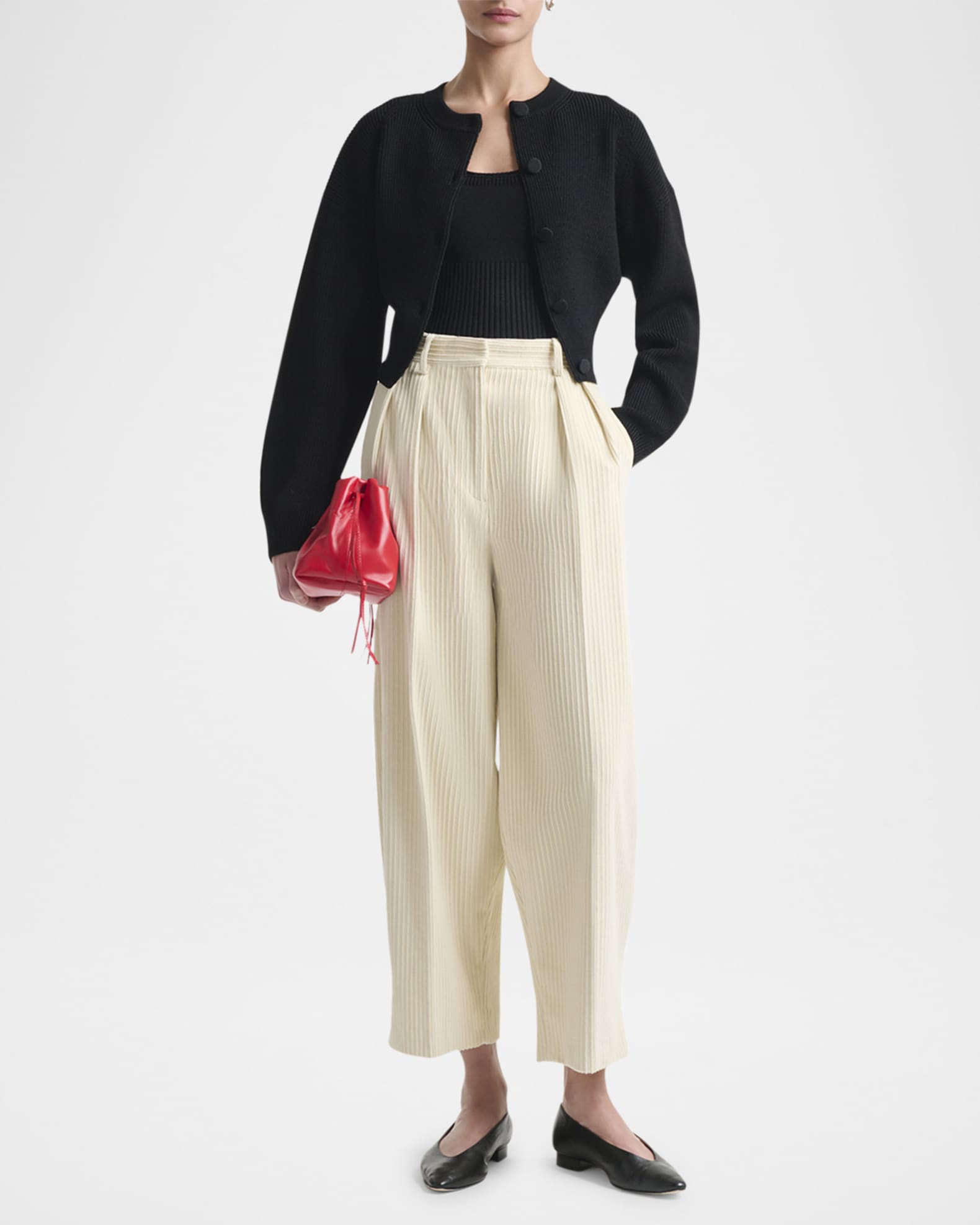 Phinny Rib Crop Cardigan 1